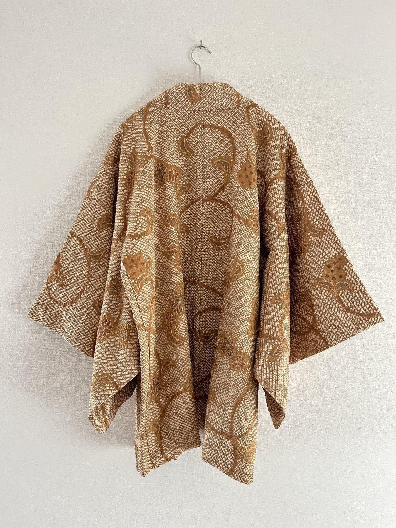 Camel Karakusa Shibori Haori