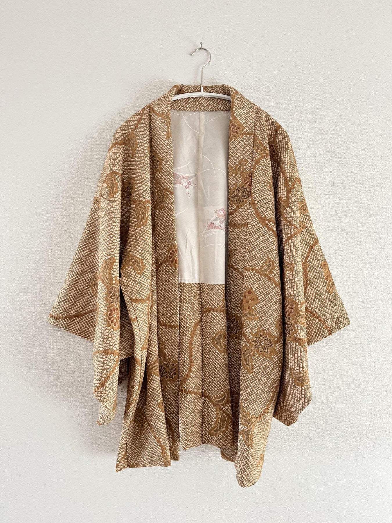 Camel Karakusa Shibori Haori