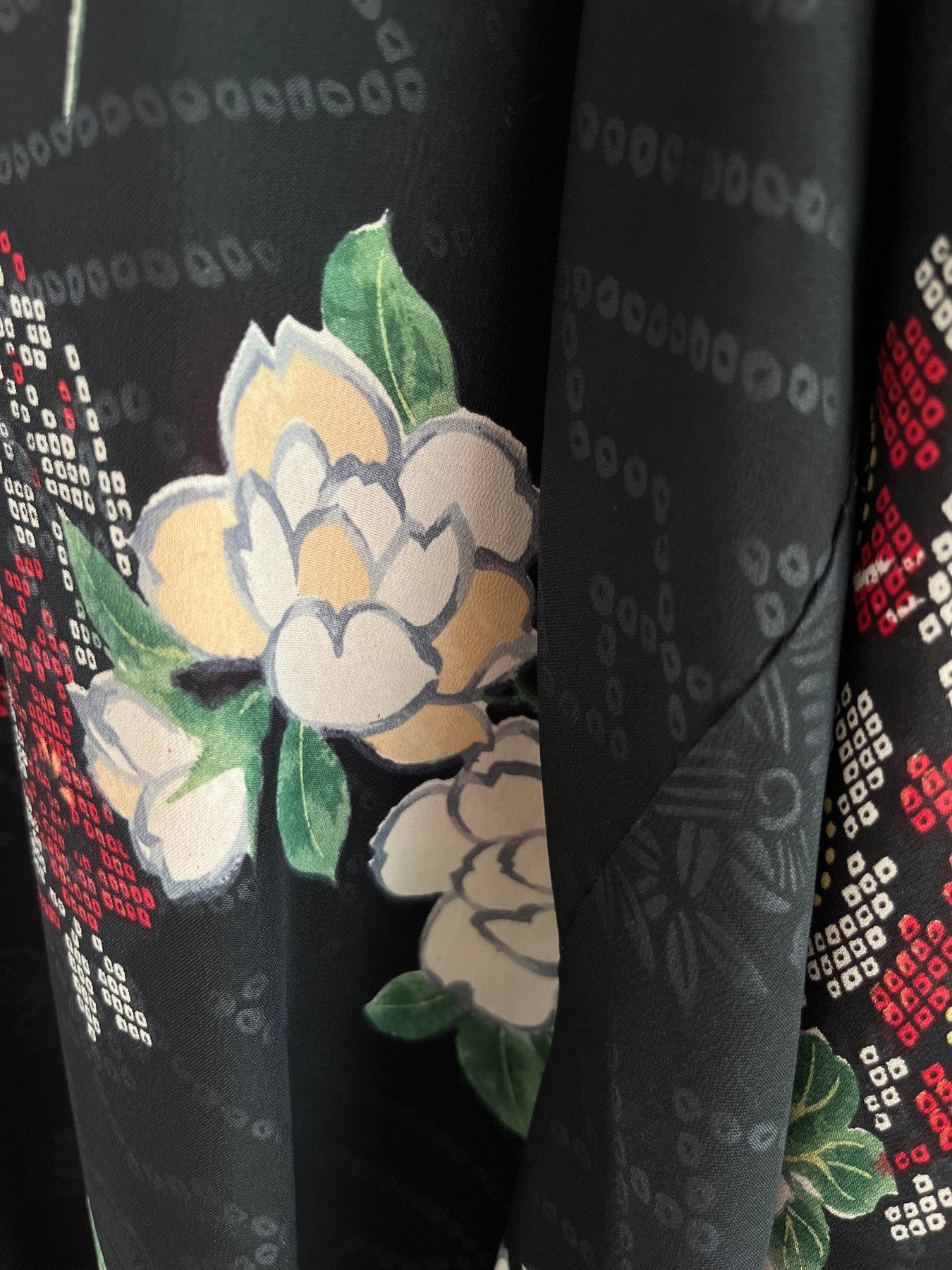 Black Plum Blossoms & Twigs Haori