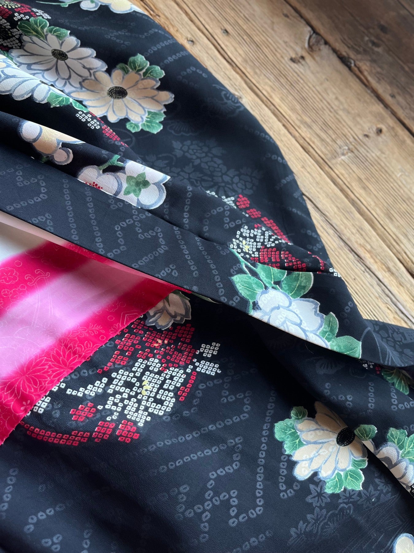 Black Plum Blossoms & Twigs Haori