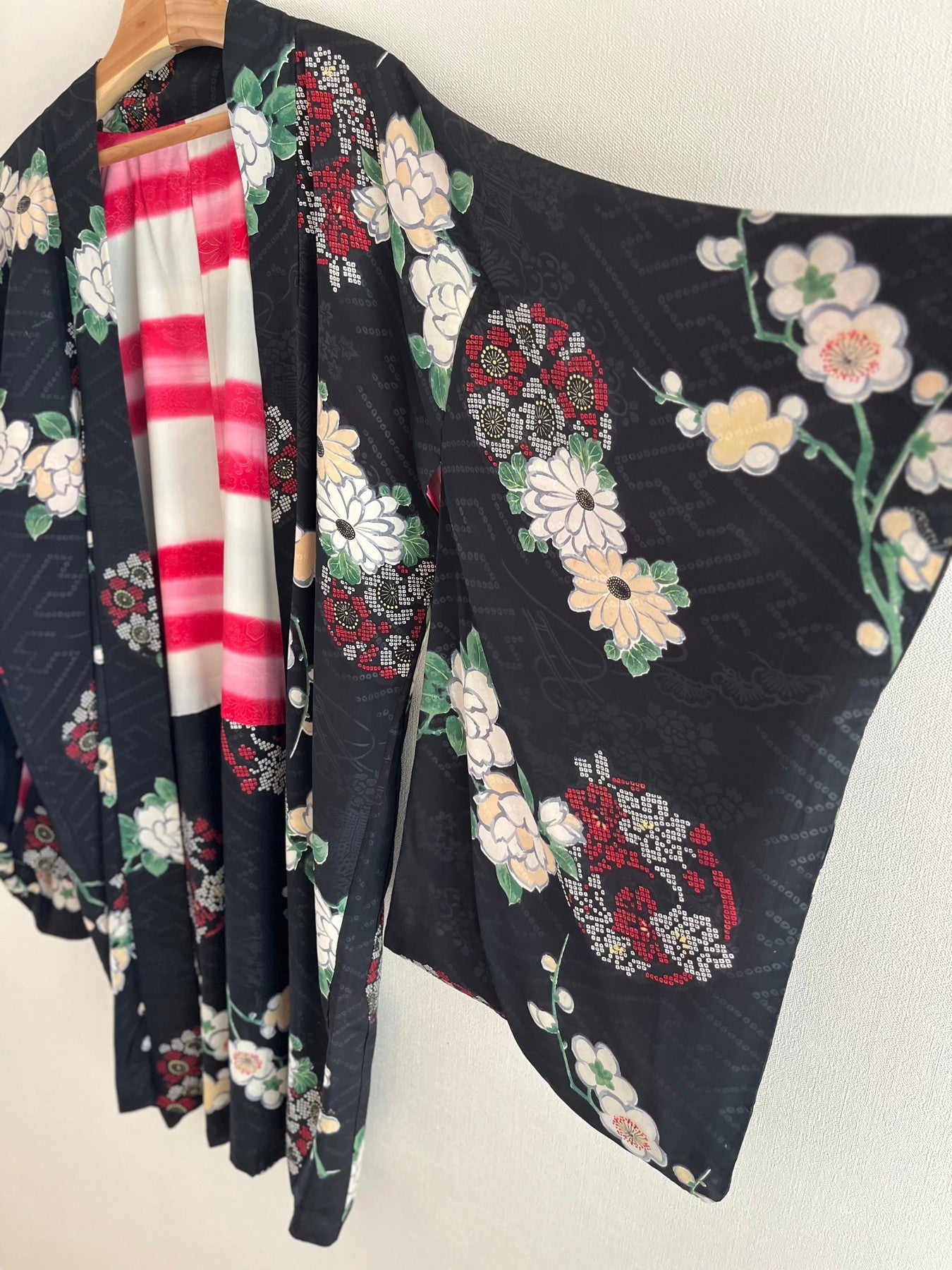 Black Plum Blossoms & Twigs Haori