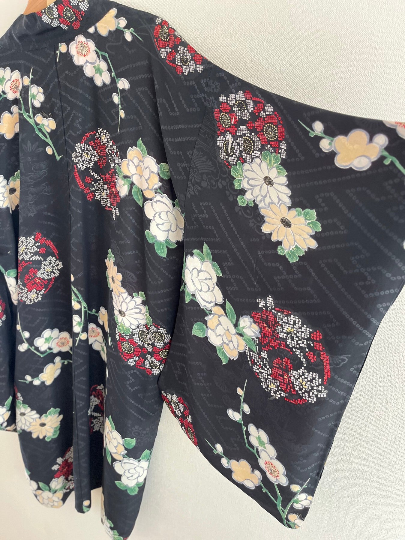Black Plum Blossoms & Twigs Haori