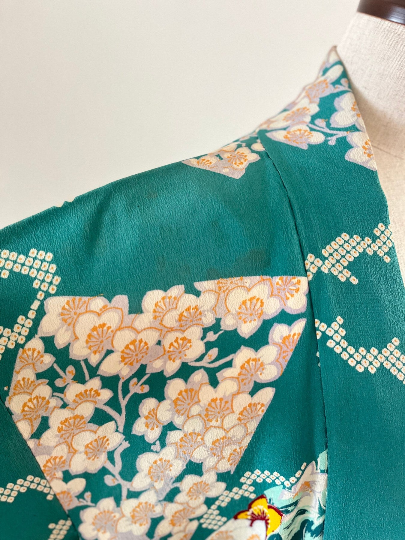 Emerald Green Floral Haori