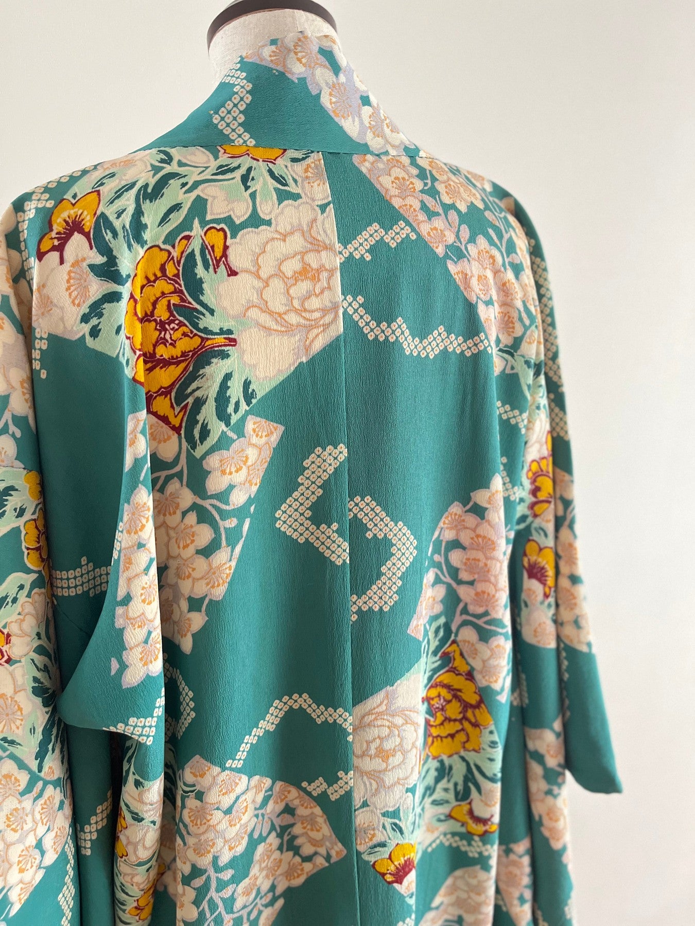 Emerald Green Floral Haori