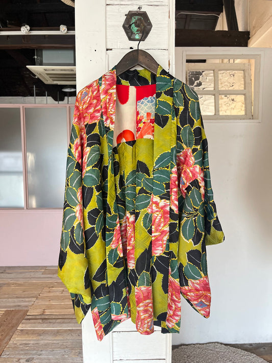 Green Peony Haori