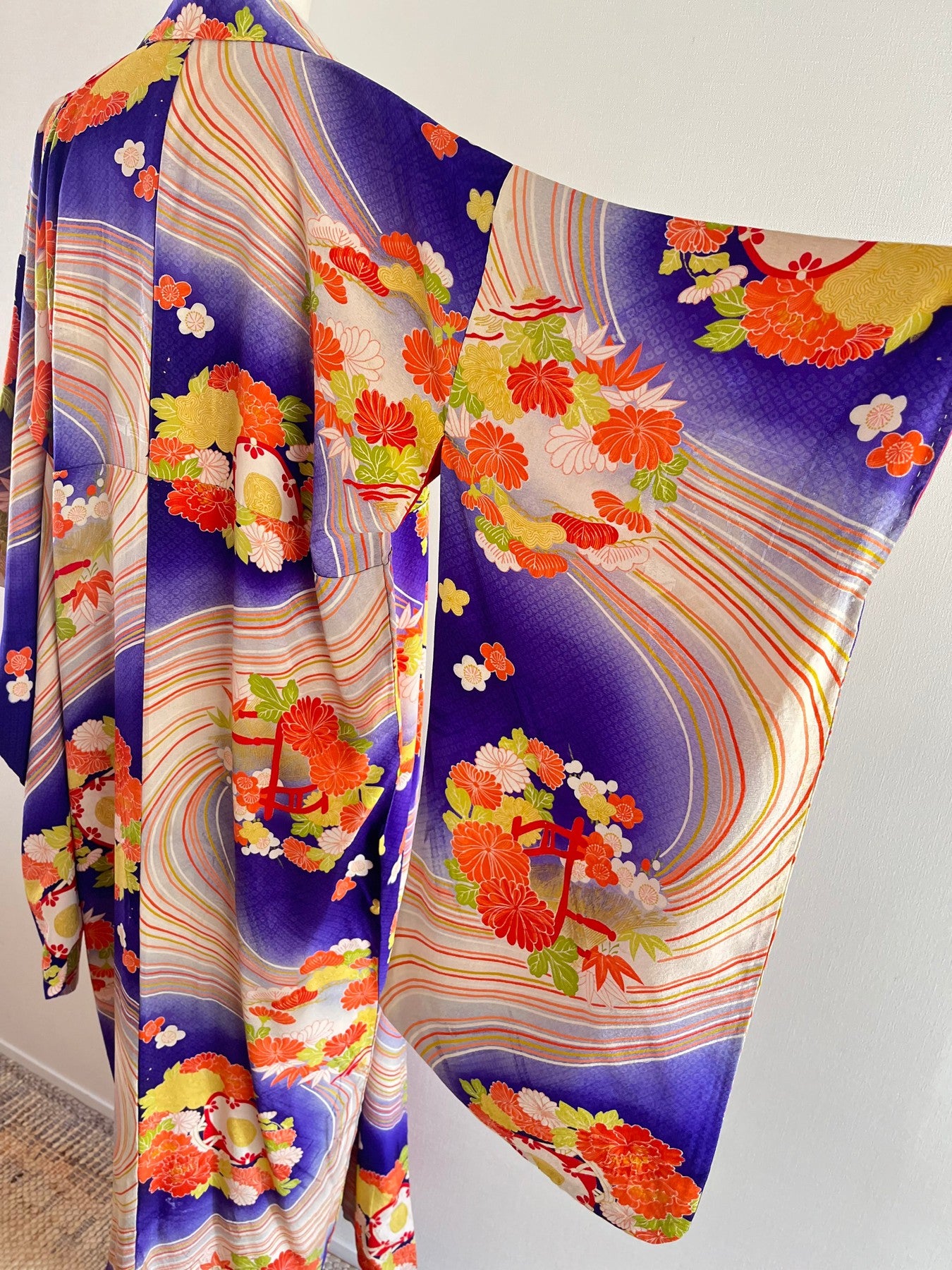 Purple Water Stream Kimono