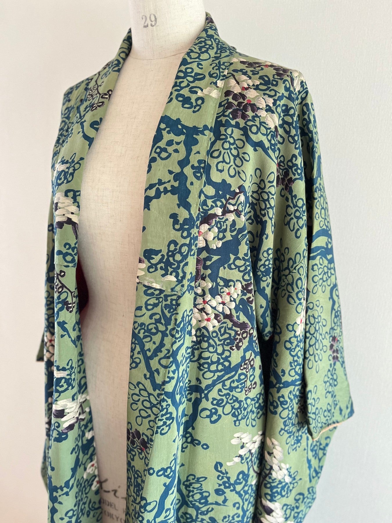 Light Green Floral Kimono