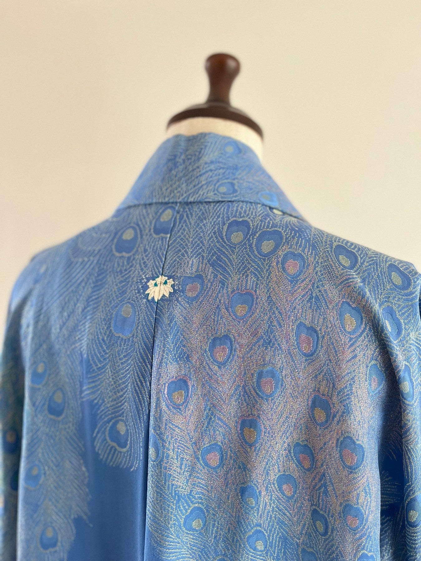 Light Blue Peacock Kimono