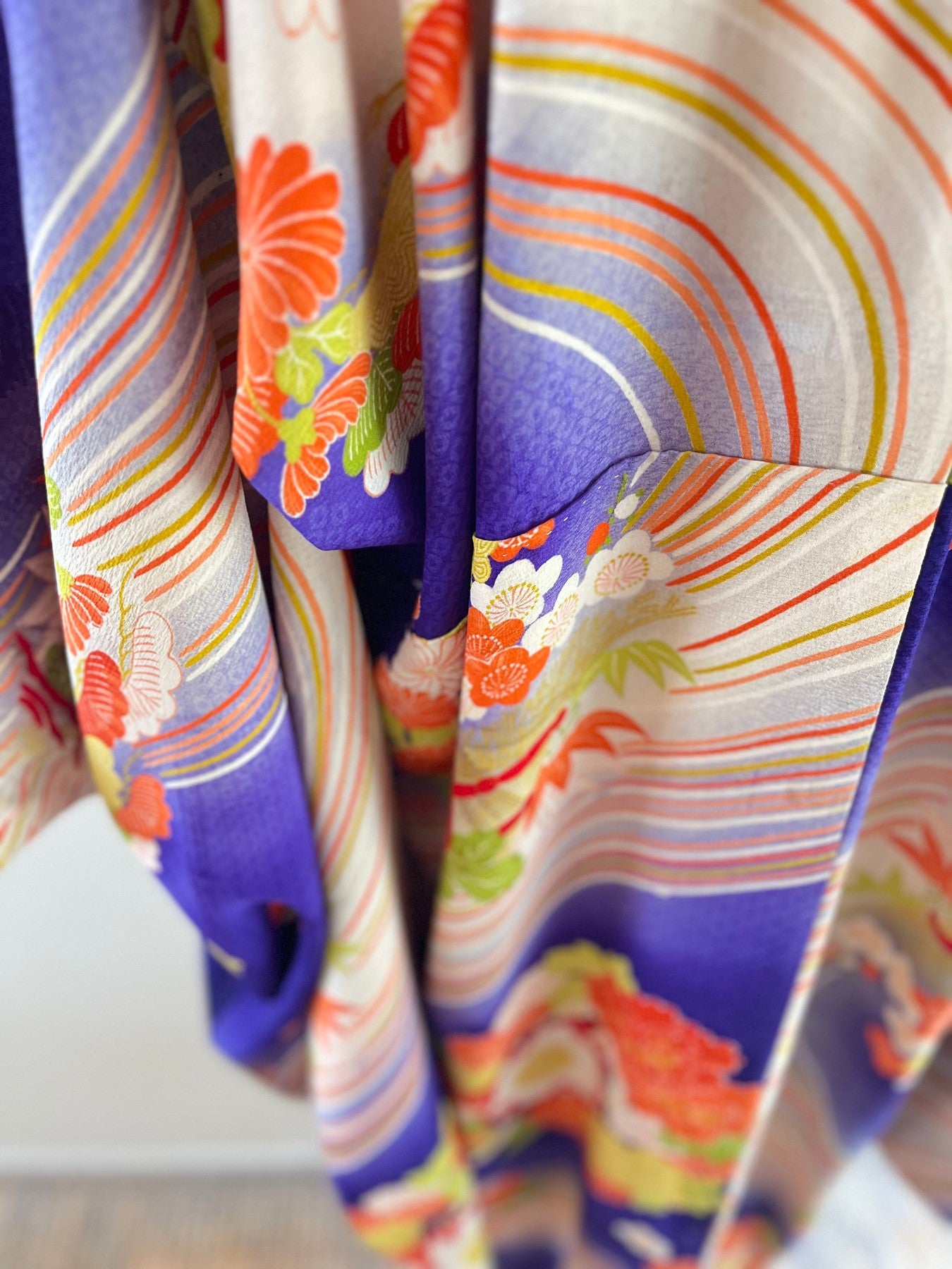 Purple Water Stream Kimono