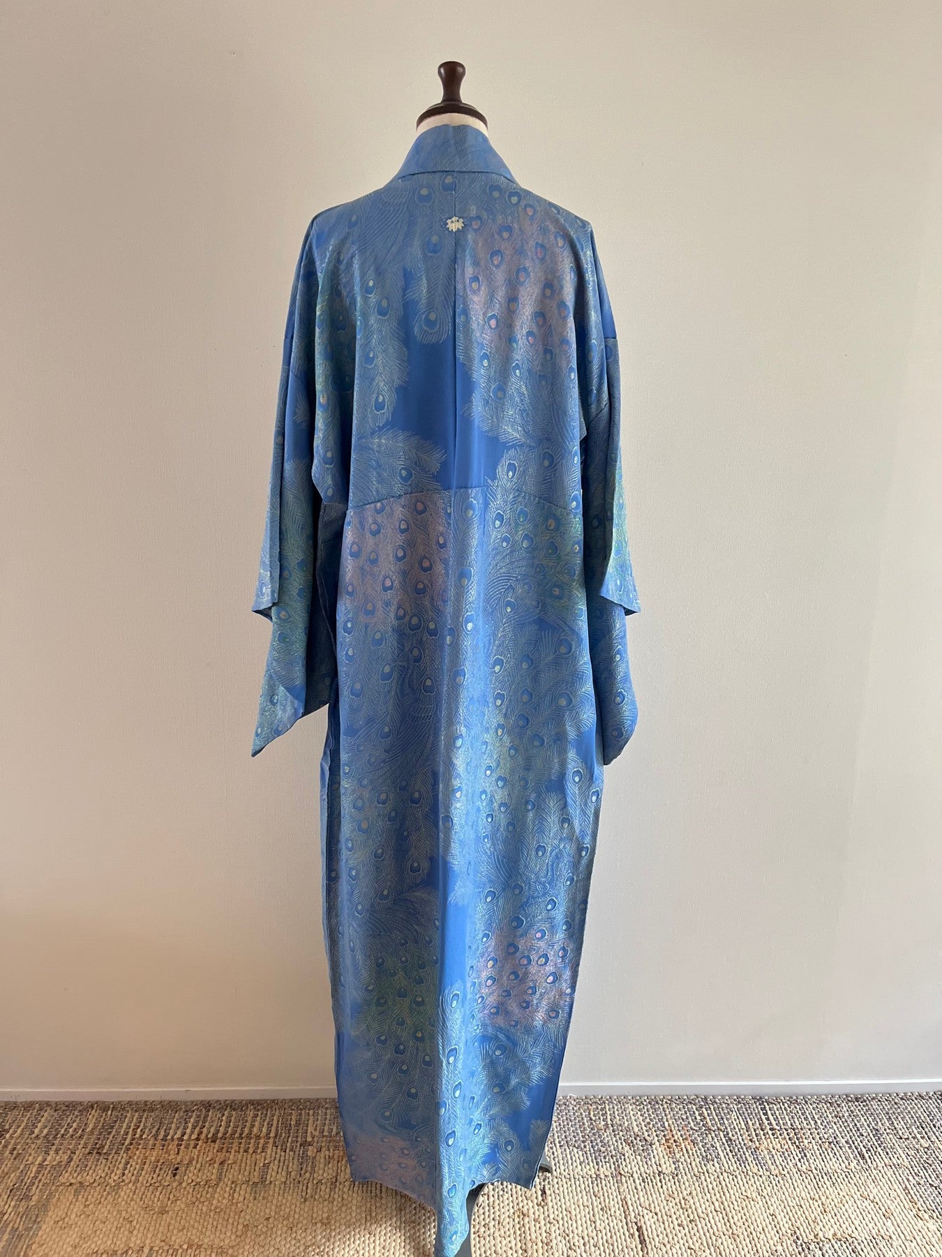 Light Blue Peacock Kimono