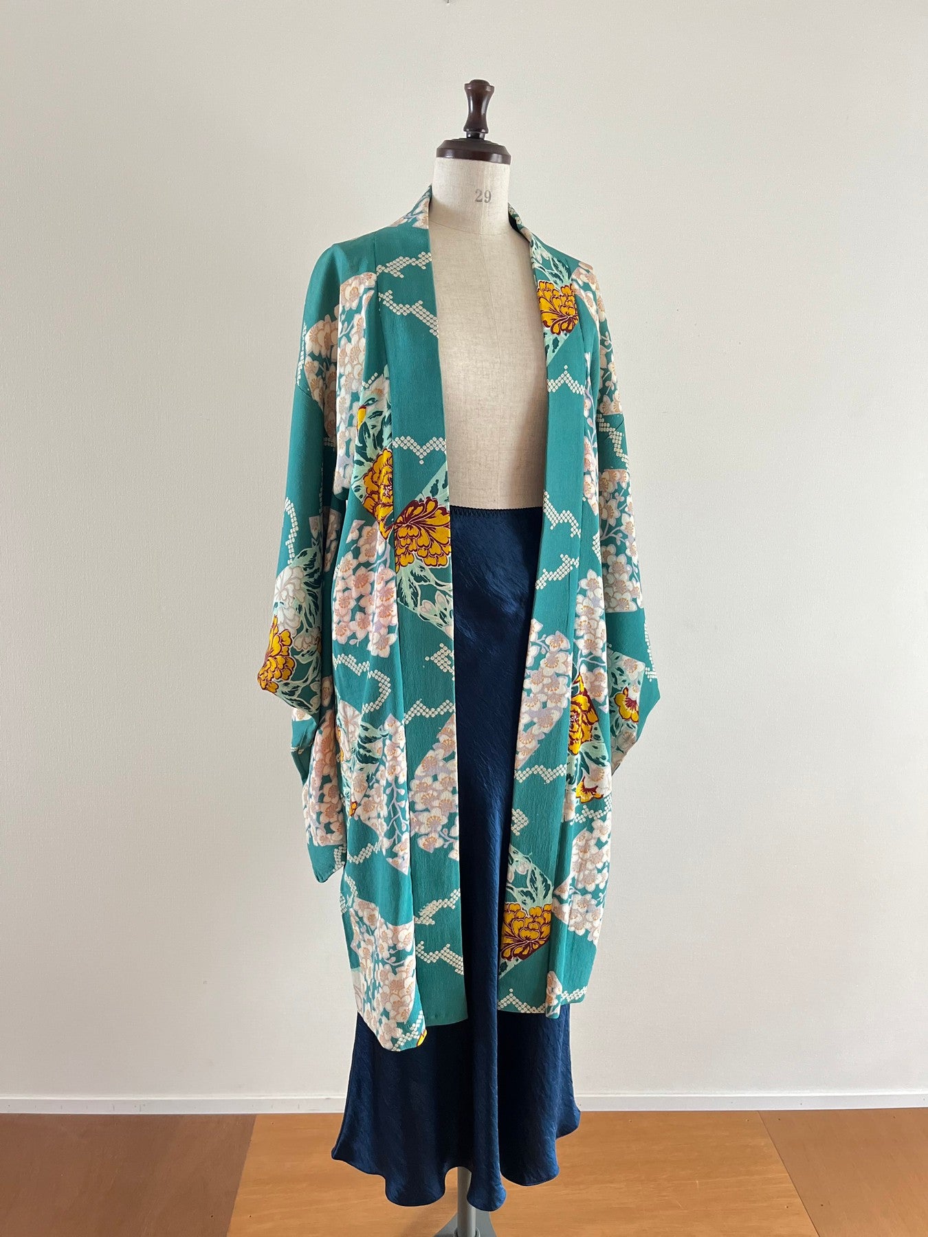 Emerald Green Floral Haori