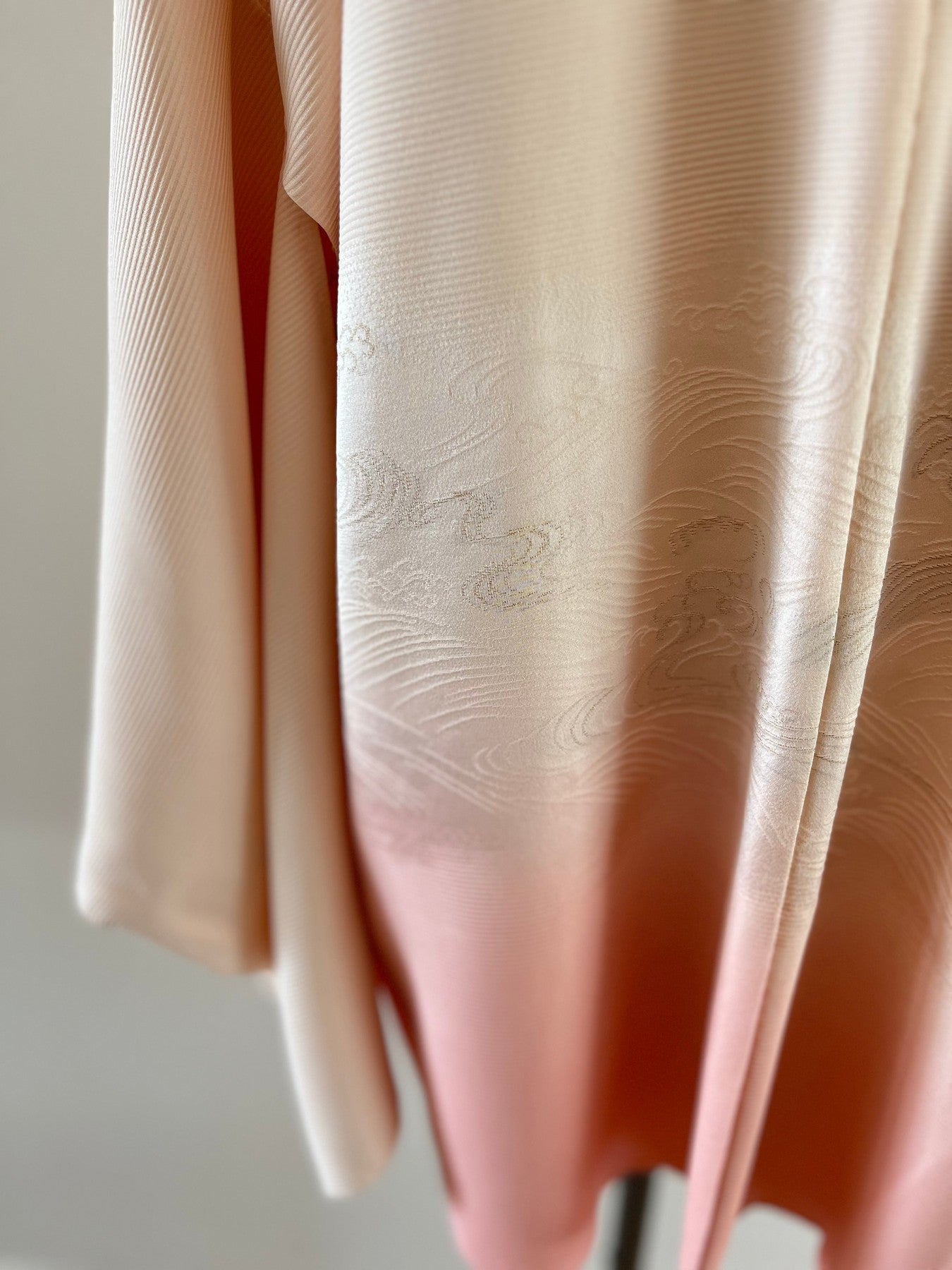 Soft Pink Wave Haori