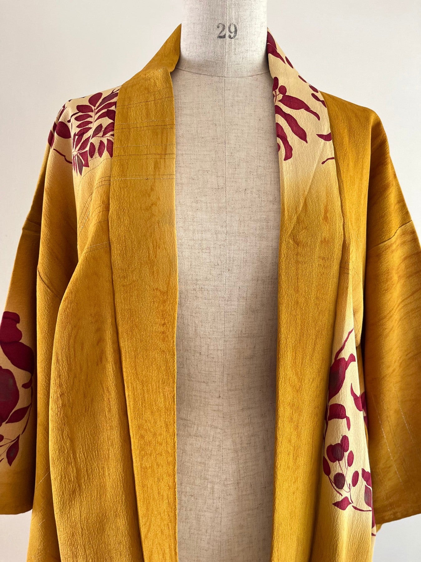 Golden Yellow Plant Haori