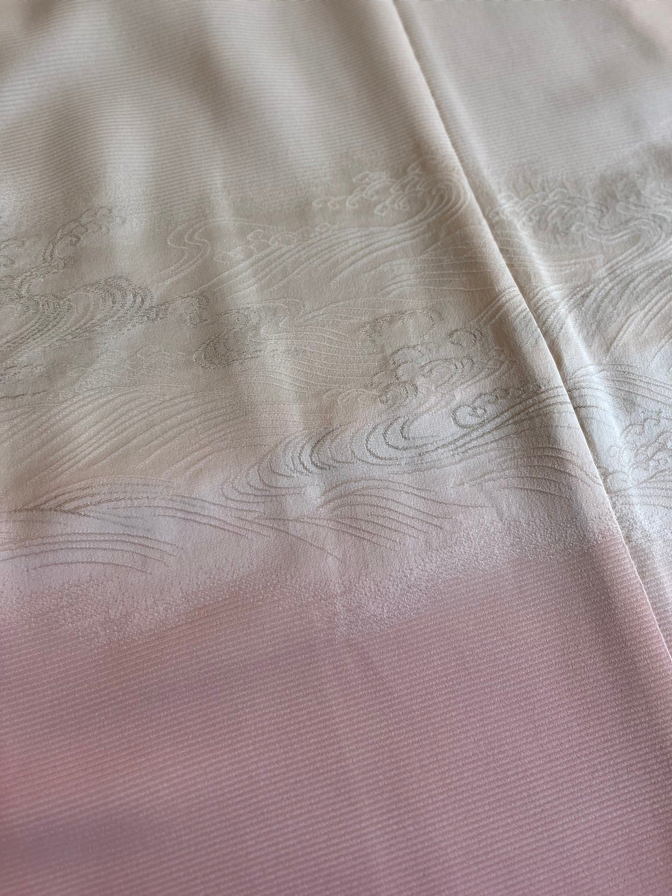 Soft Pink Wave Haori