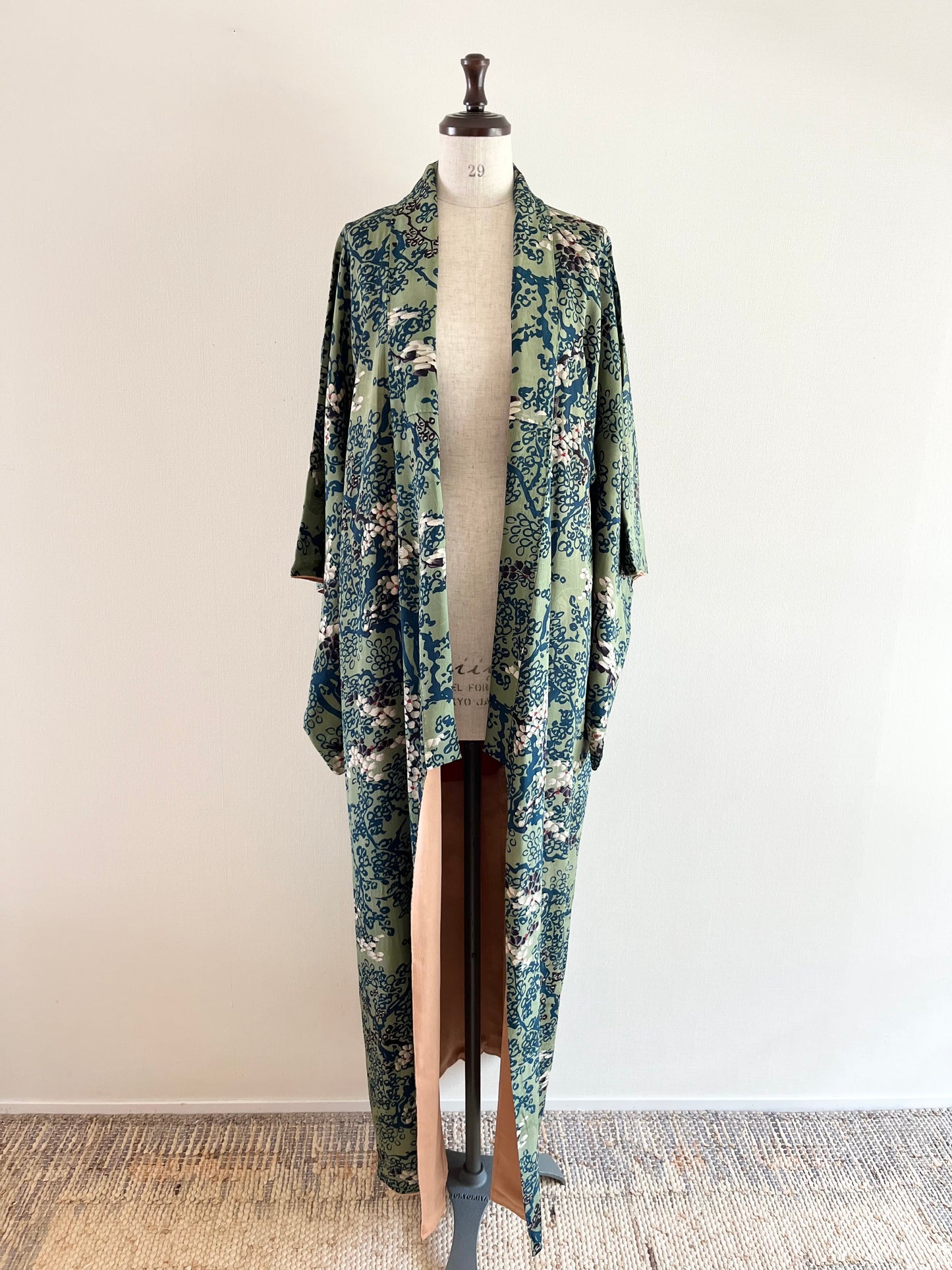 Light Green Floral Kimono