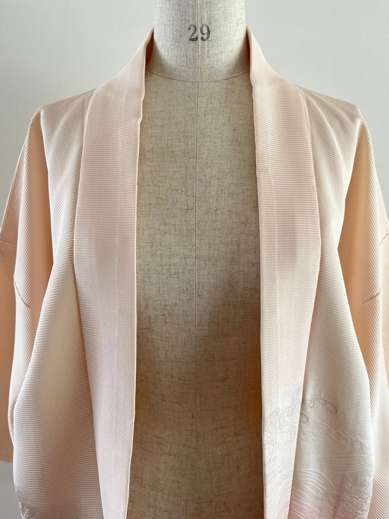 Soft Pink Wave Haori