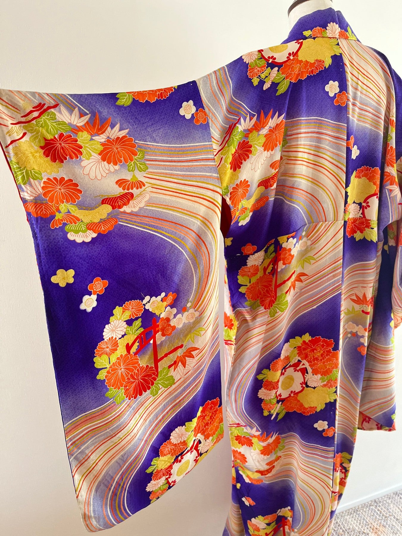 Purple Water Stream Kimono