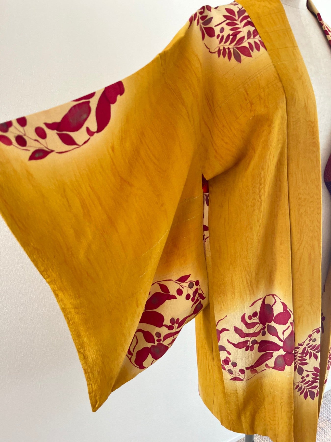 Golden Yellow Plant Haori