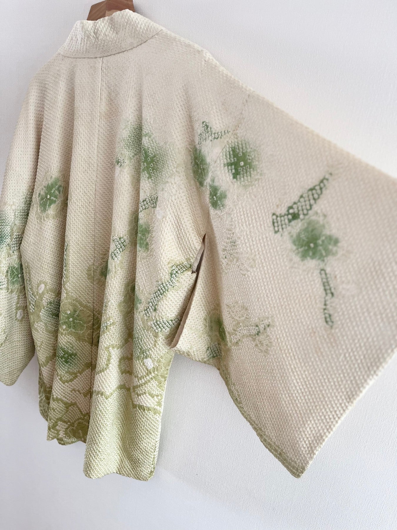 Green Plum Blossom Shibori Haori