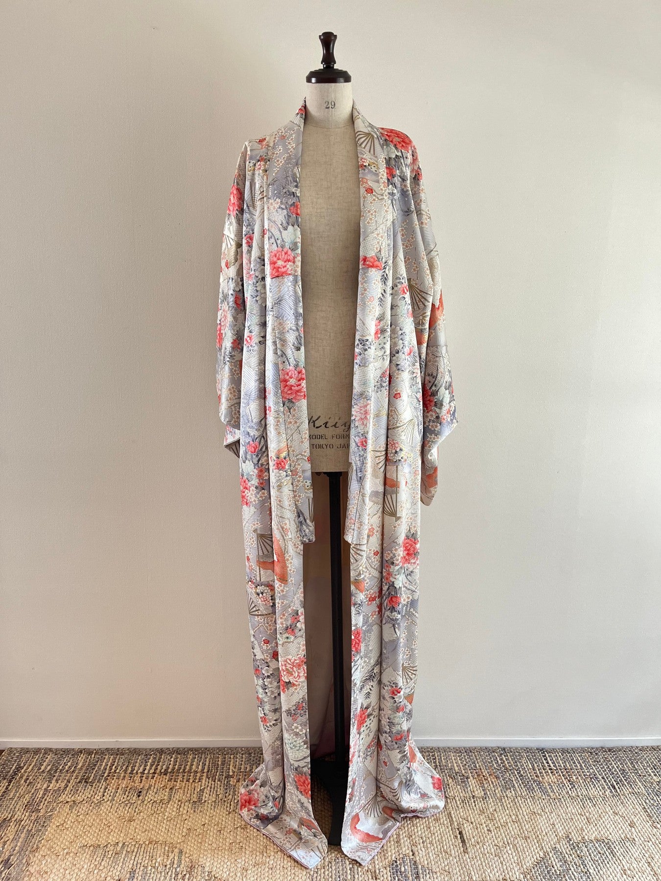 Silver Floral Kimono