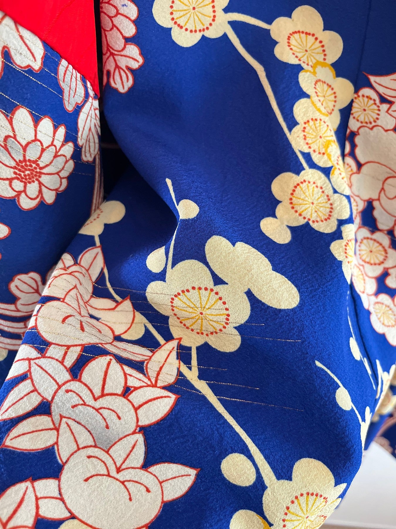 Blue Plum Blossom Haori