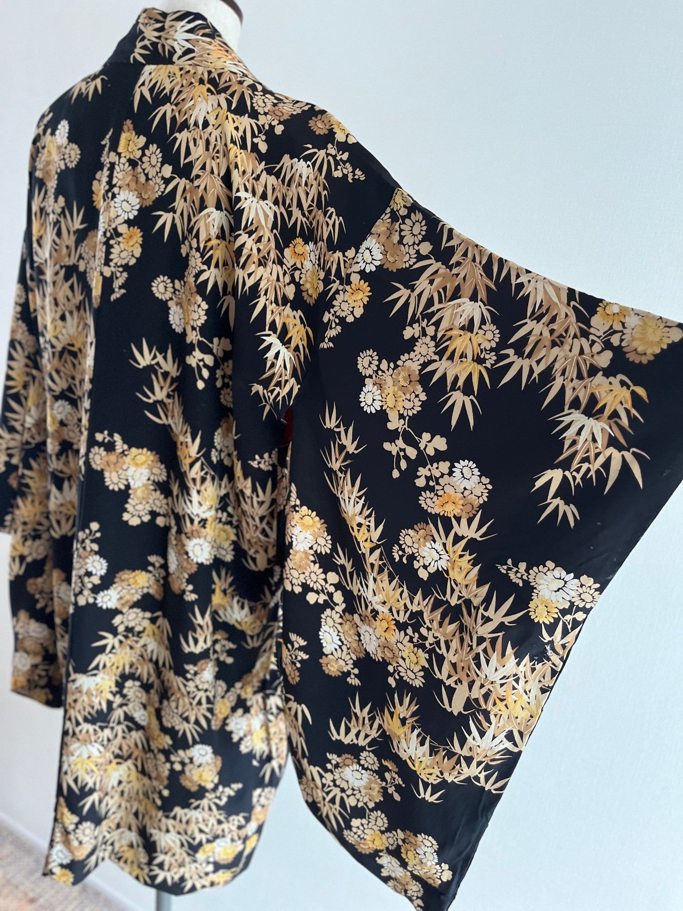 Black Bamboo Leave Haori