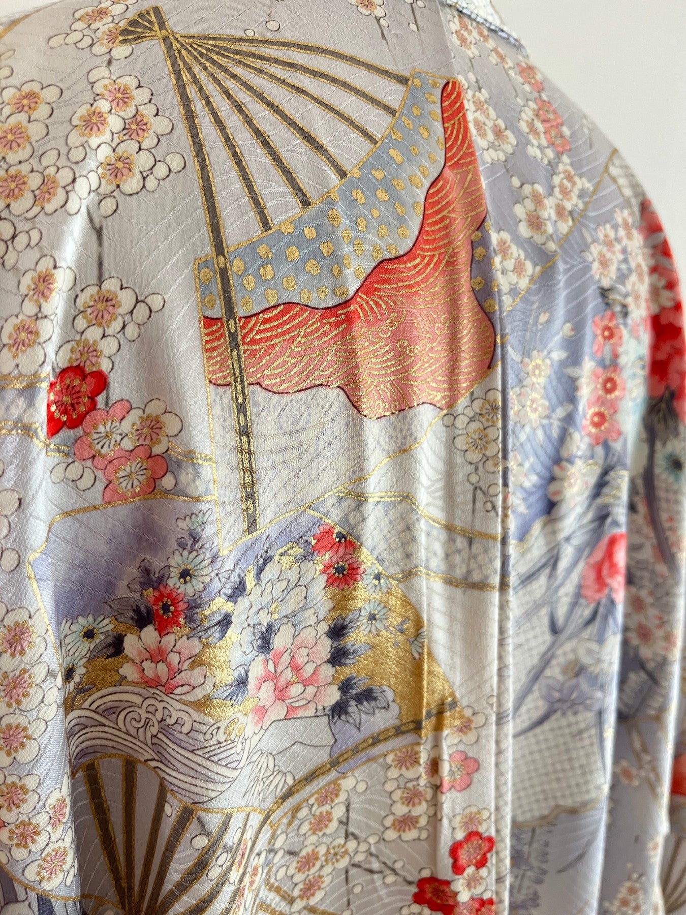 Silver Floral Kimono