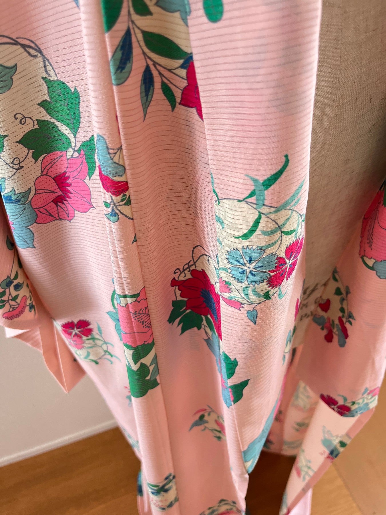 Pink Floral "Ro" Summer Kimono