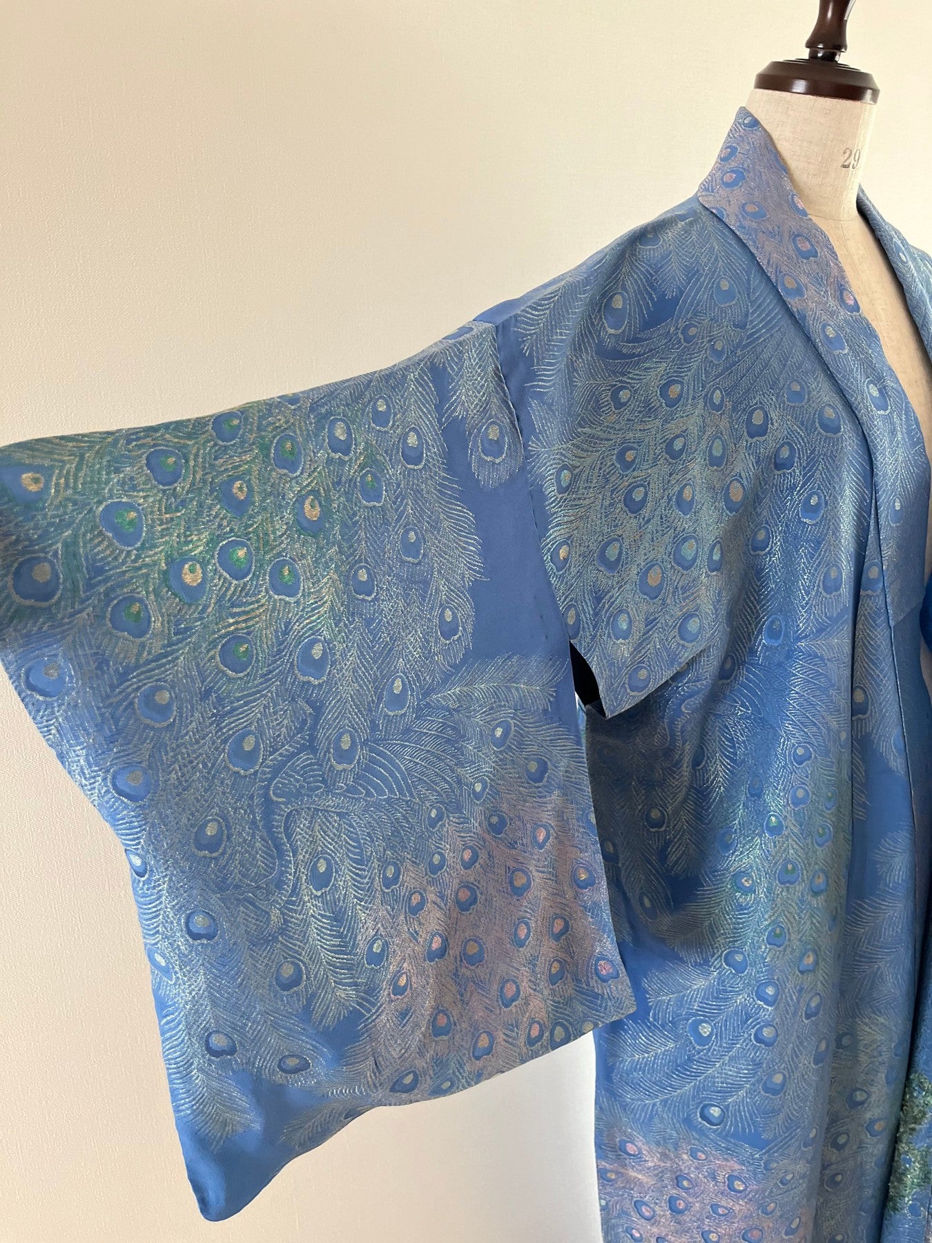 Light Blue Peacock Kimono