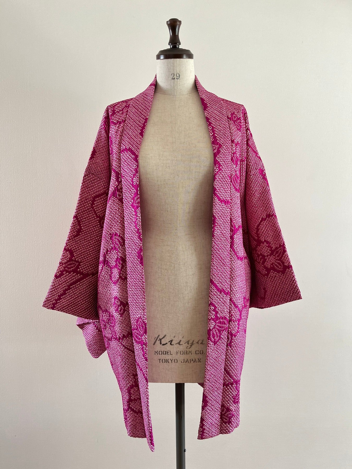 Purple Floral Shibori Haori