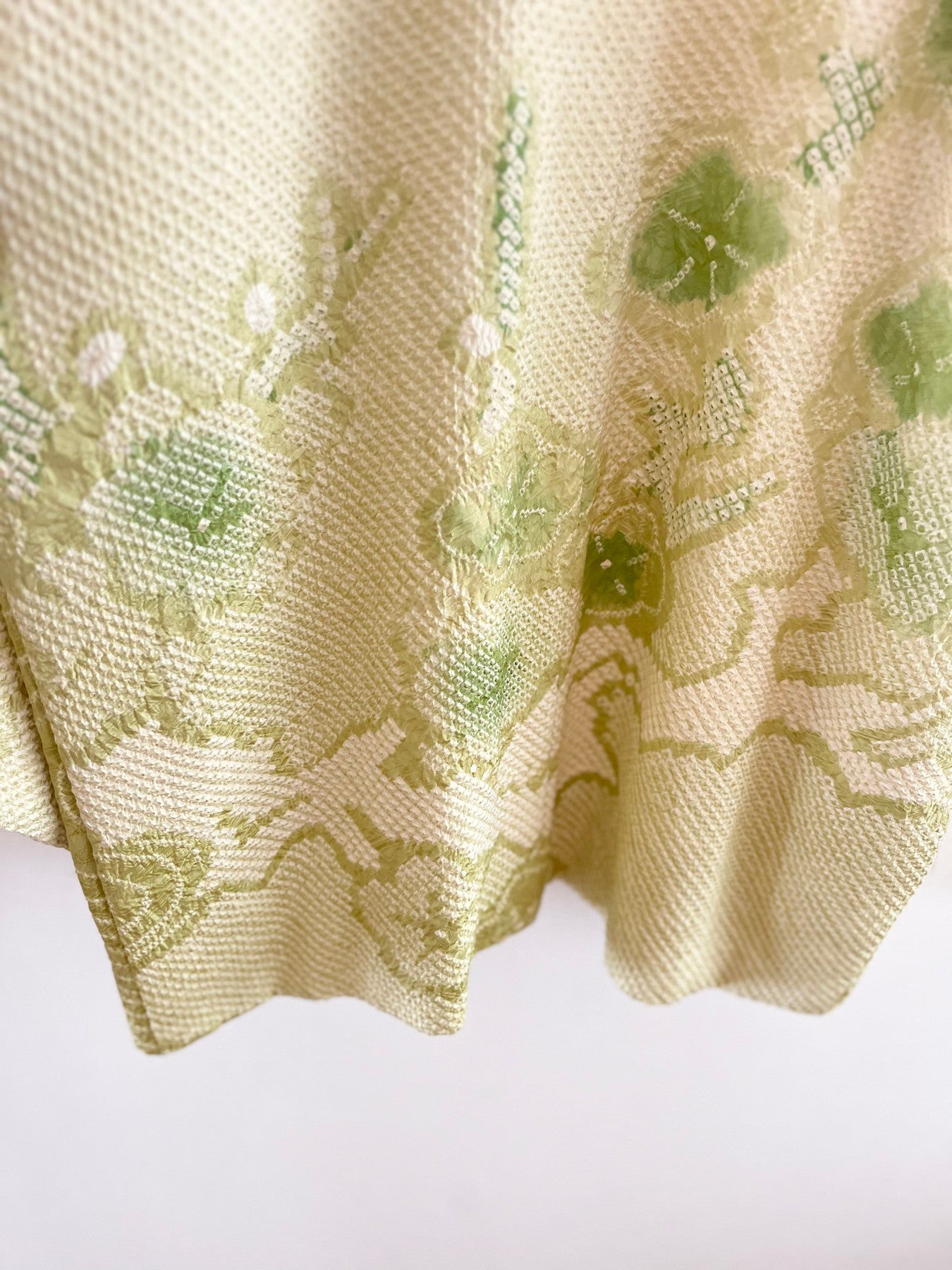 Green Plum Blossom Shibori Haori