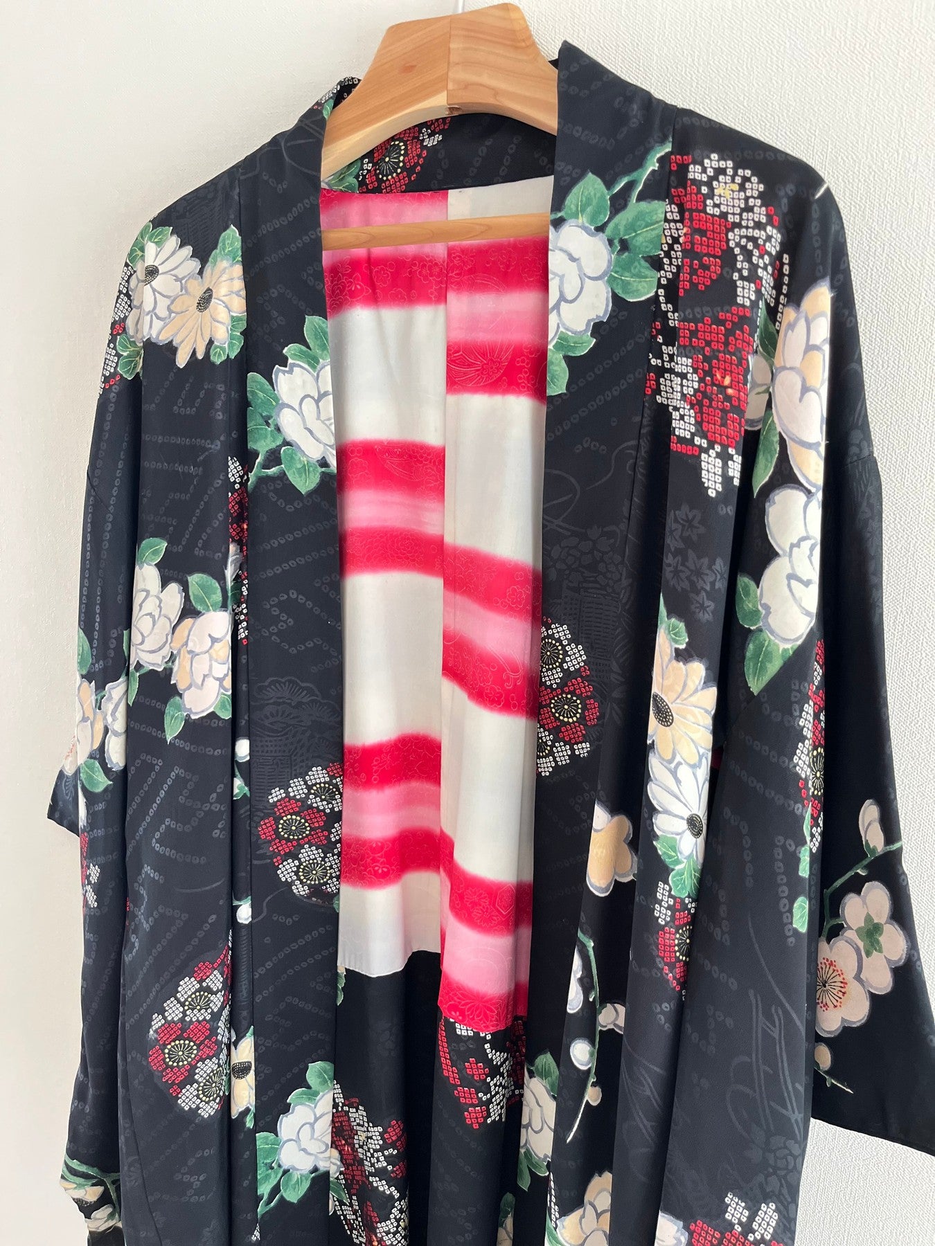 Black Plum Blossoms & Twigs Haori