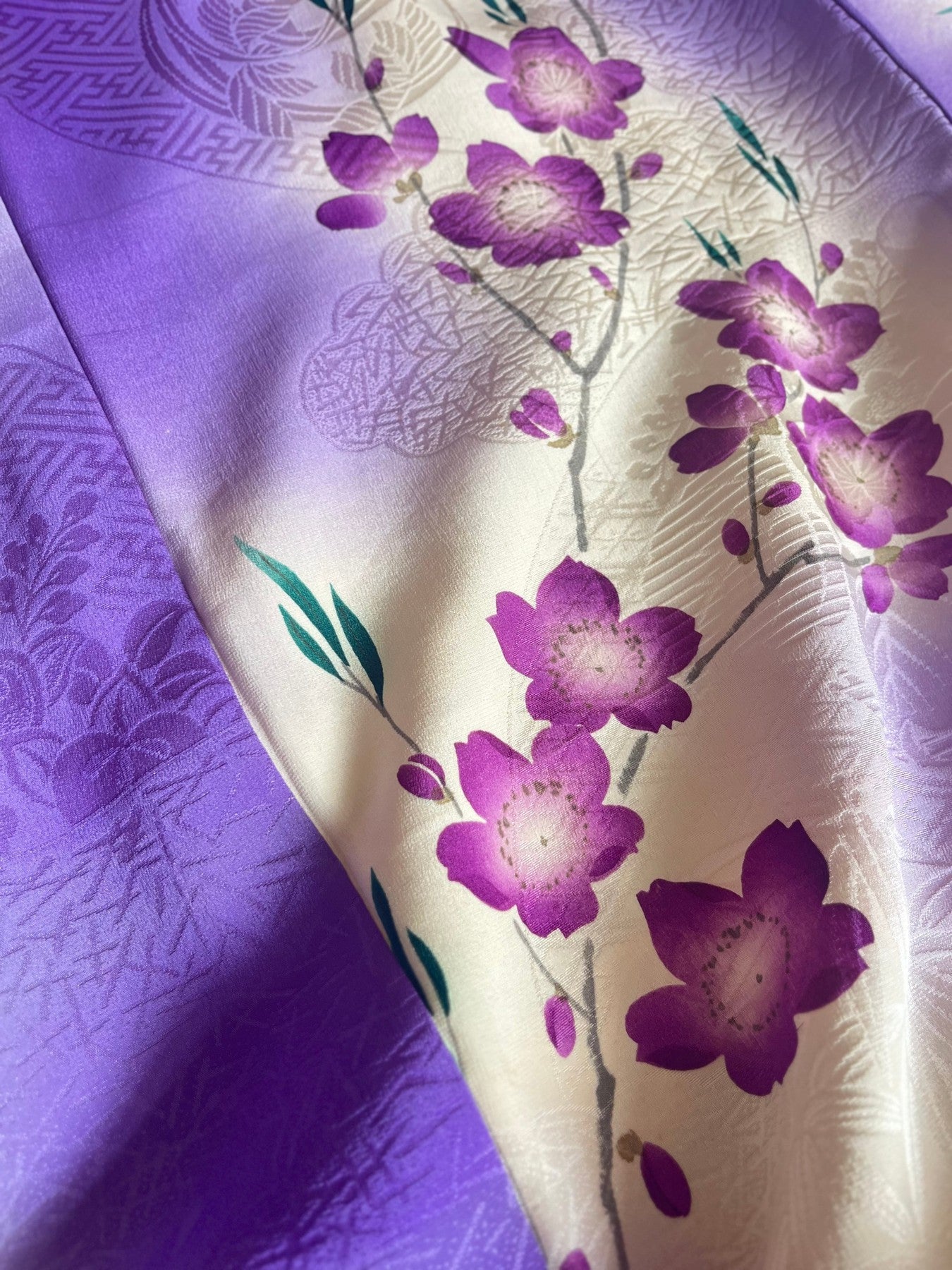 Lilac Cherry Blossom Kimono