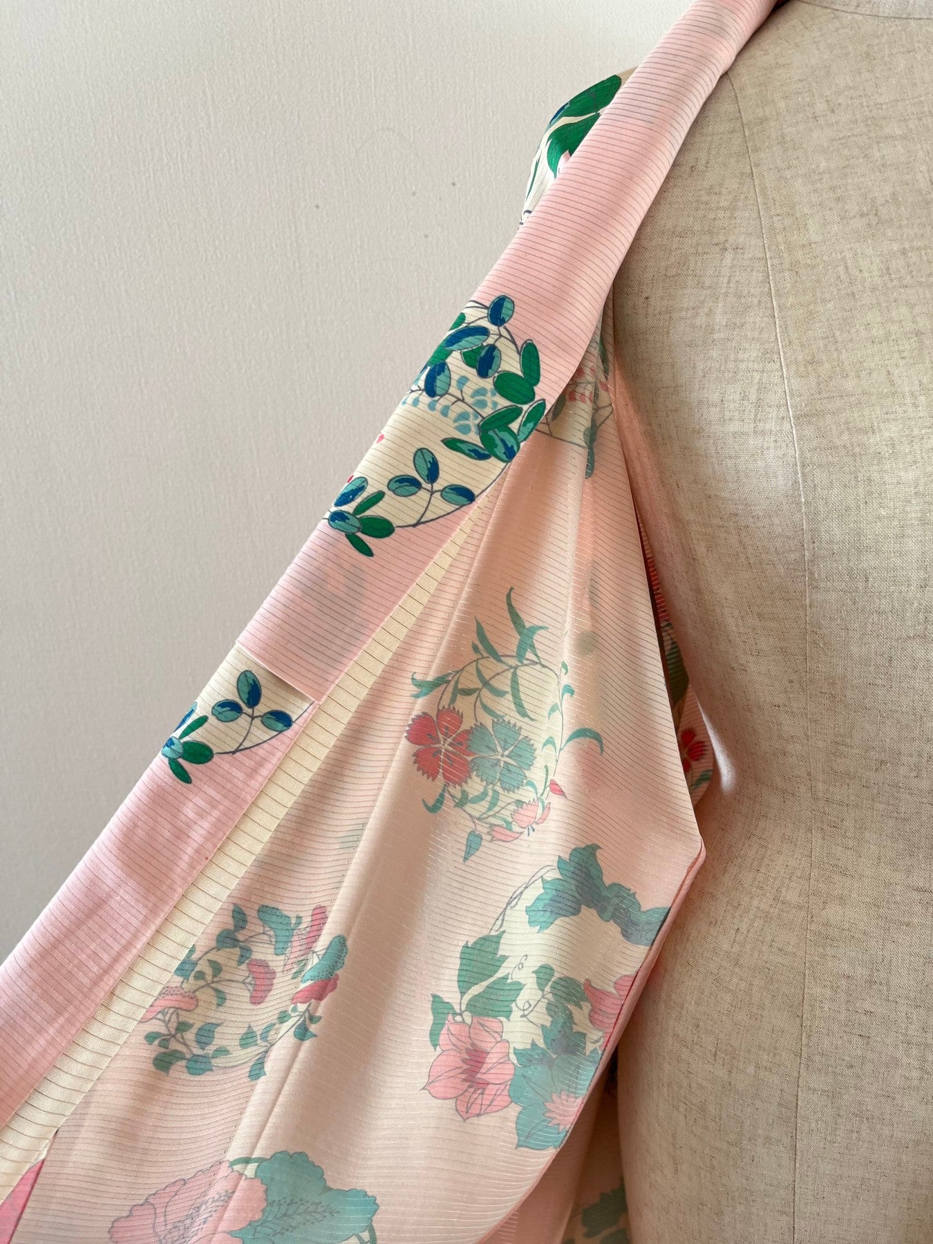 Pink Floral "Ro" Summer Kimono