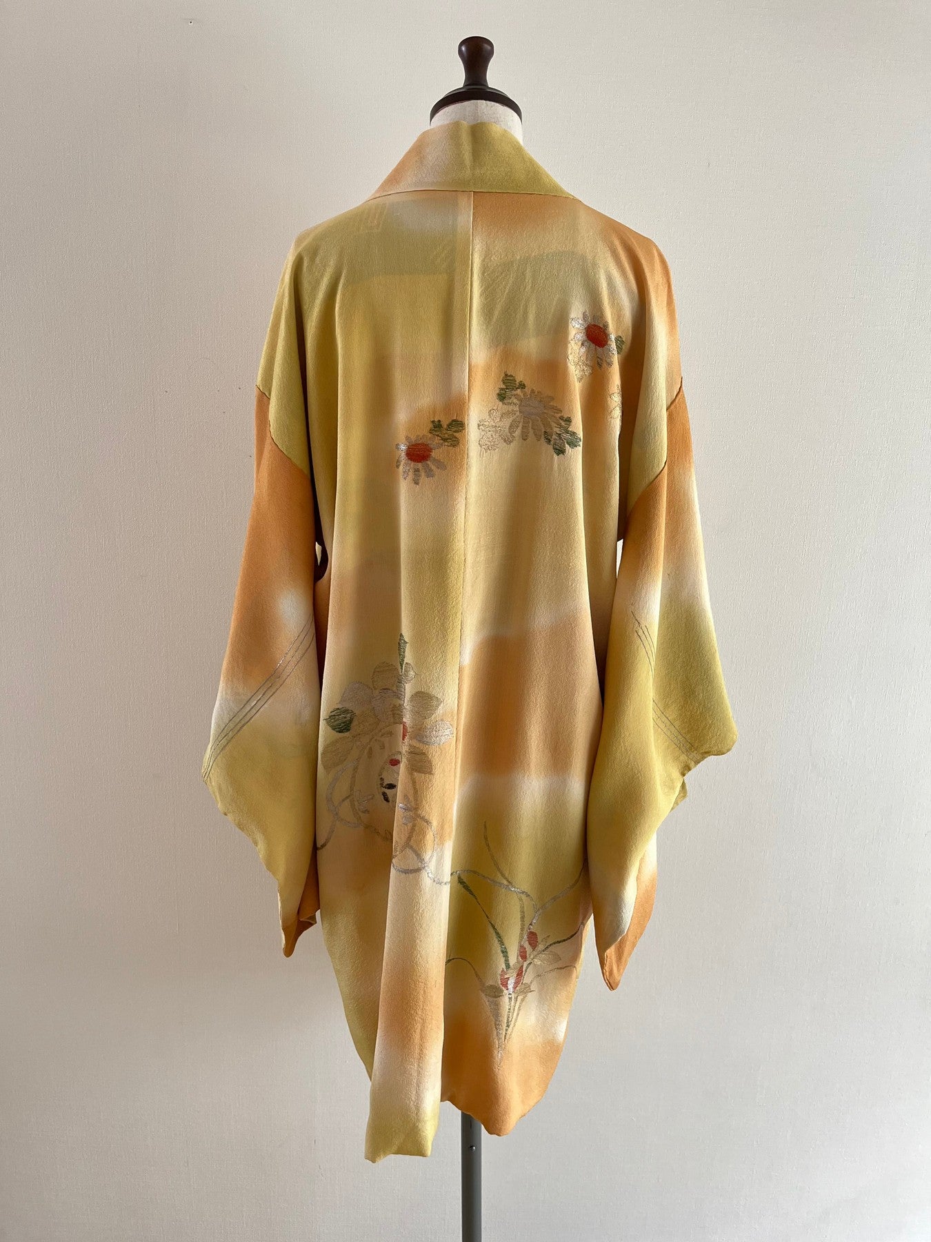 Yellow Floral Bokashi Haori