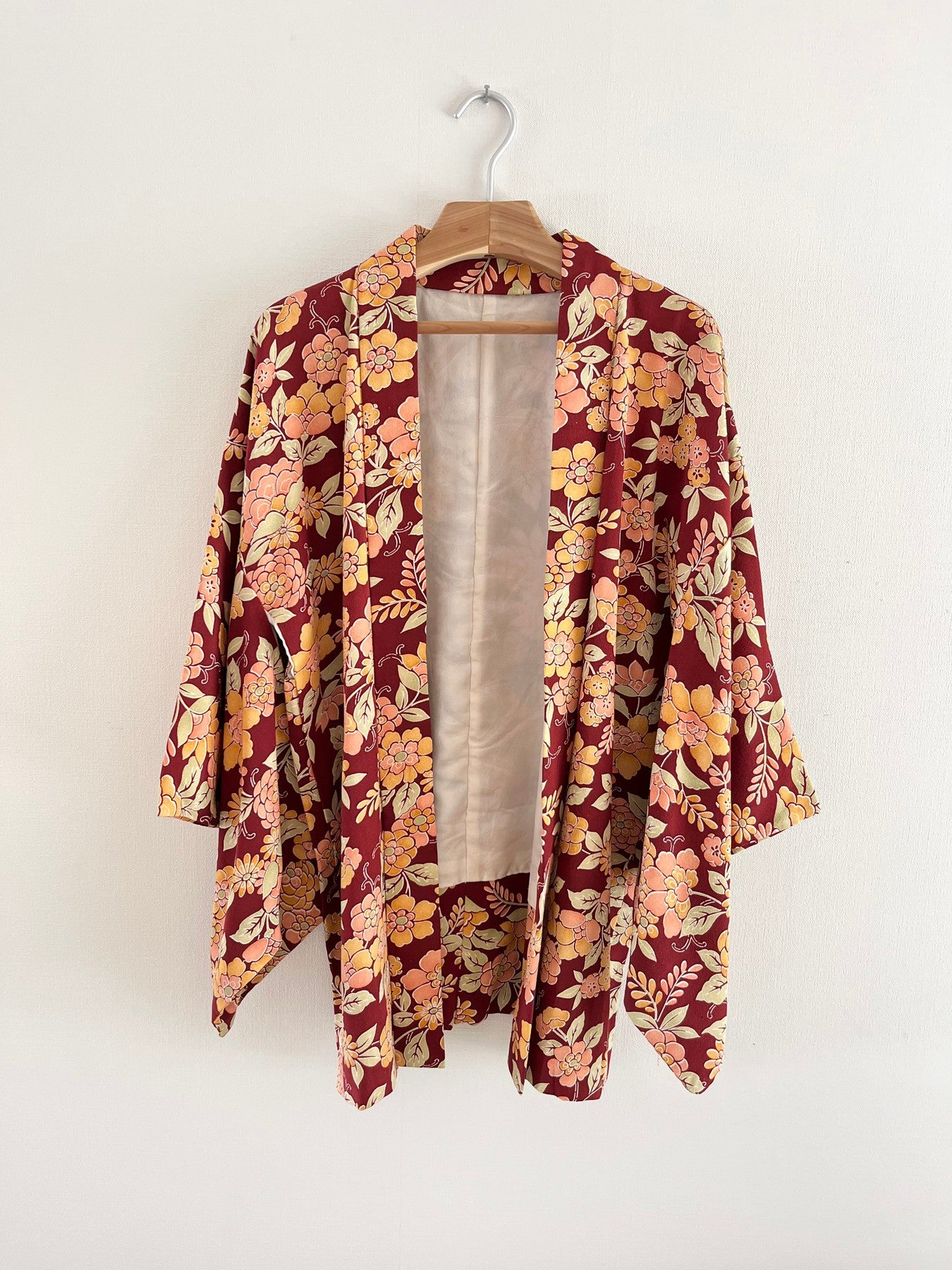 Brown Floral Haori