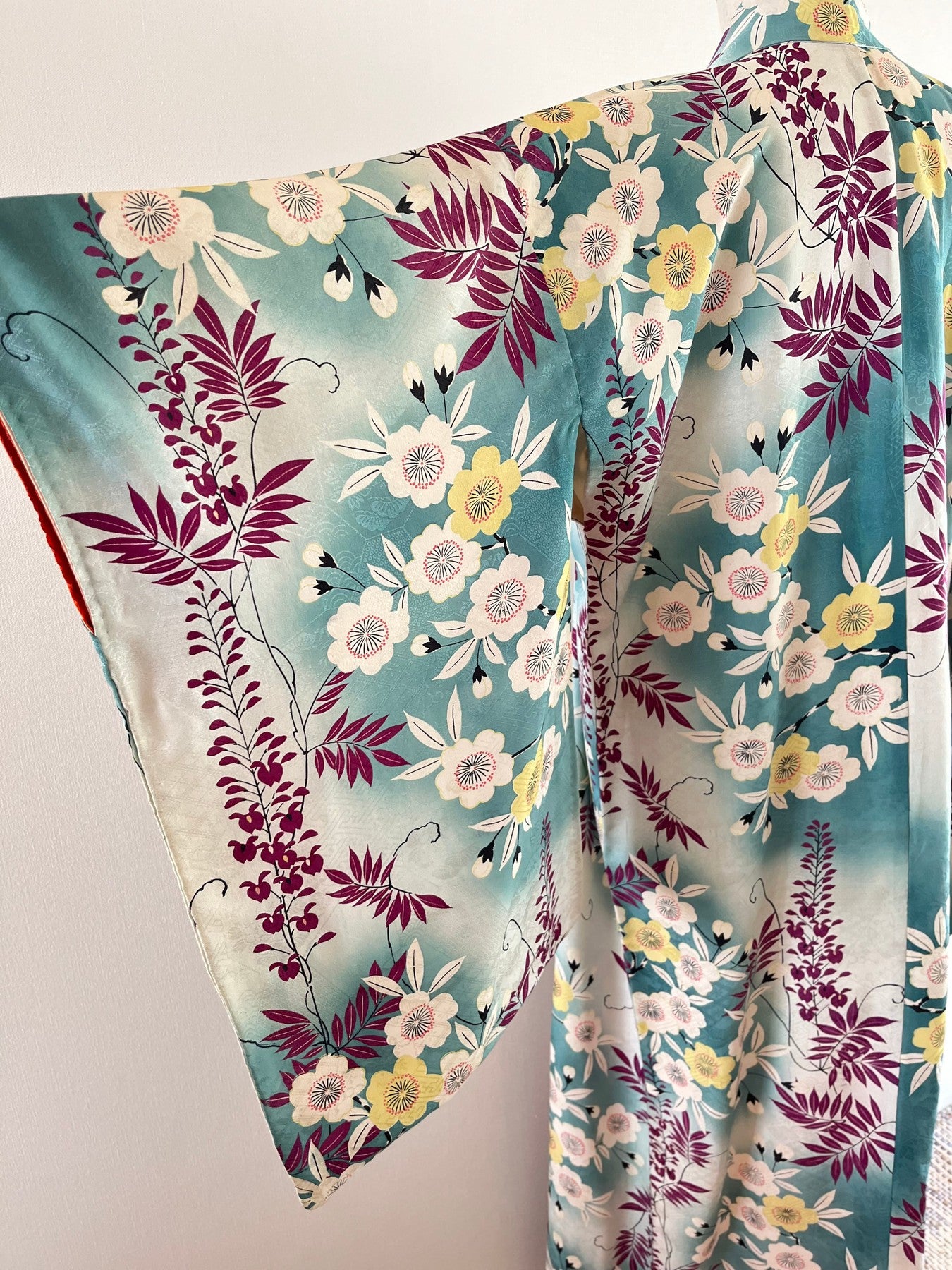 Green Wisteria Bokashi Kimono