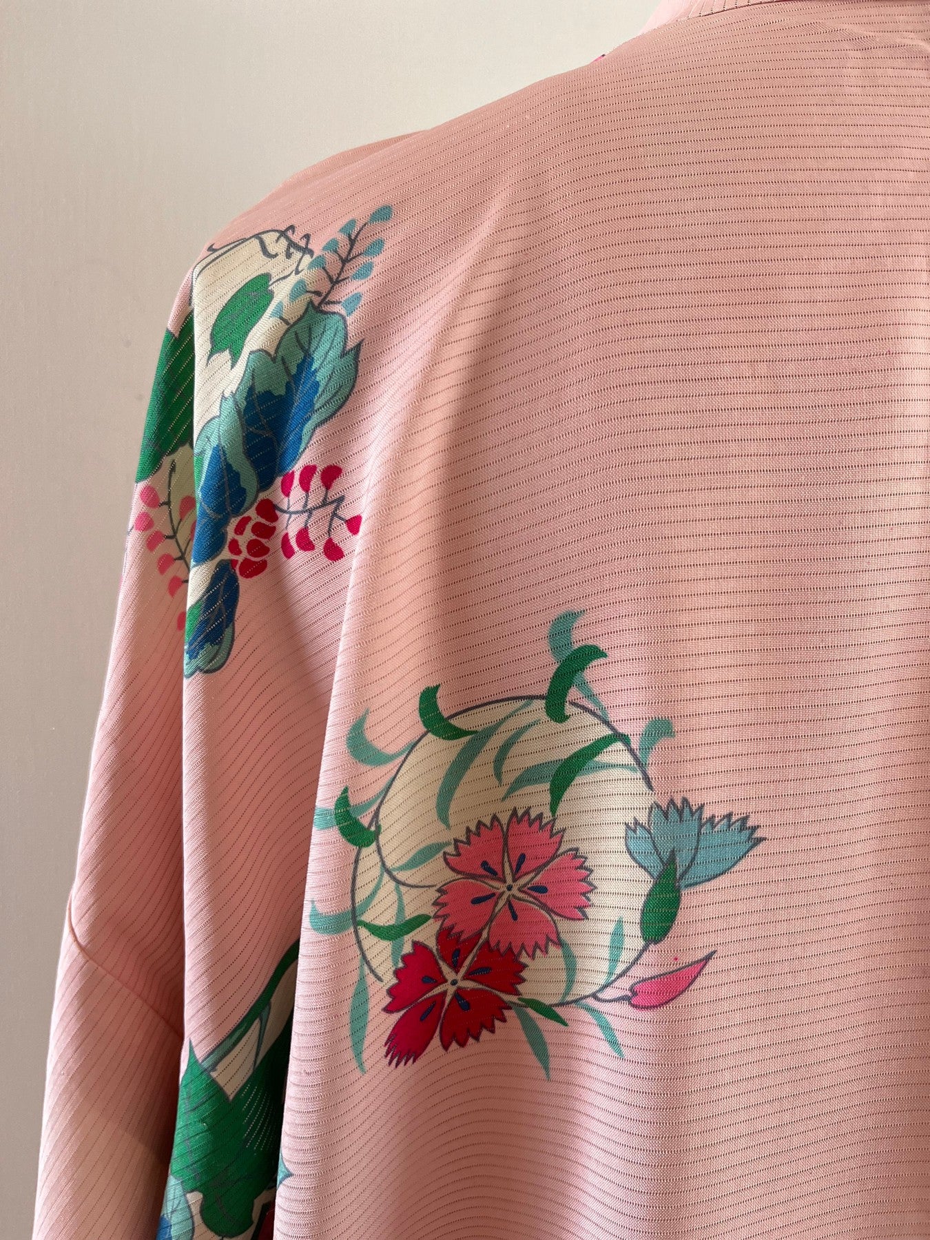 Pink Floral "Ro" Summer Kimono