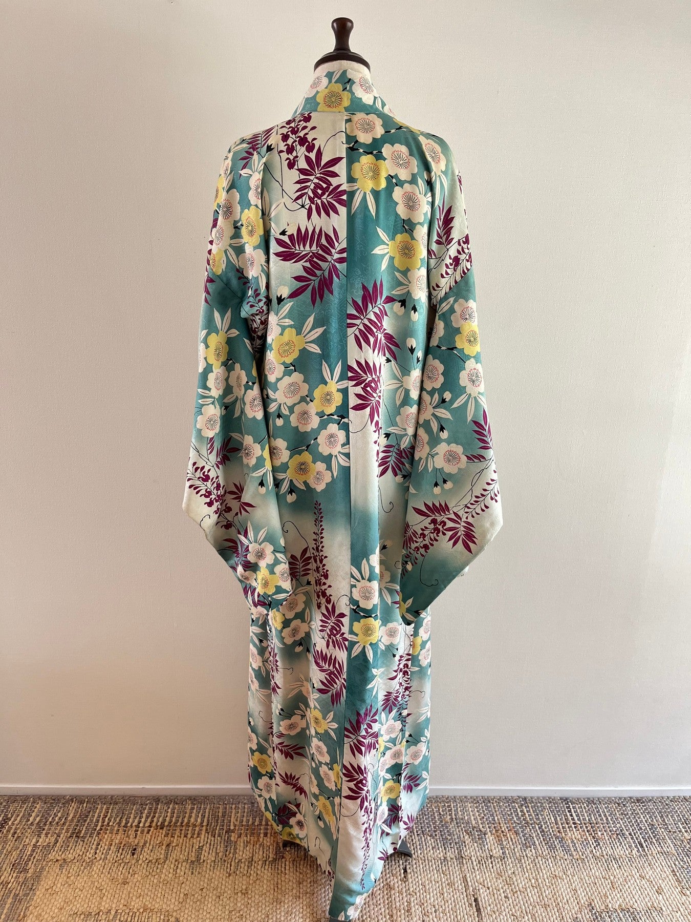 Green Wisteria Bokashi Kimono