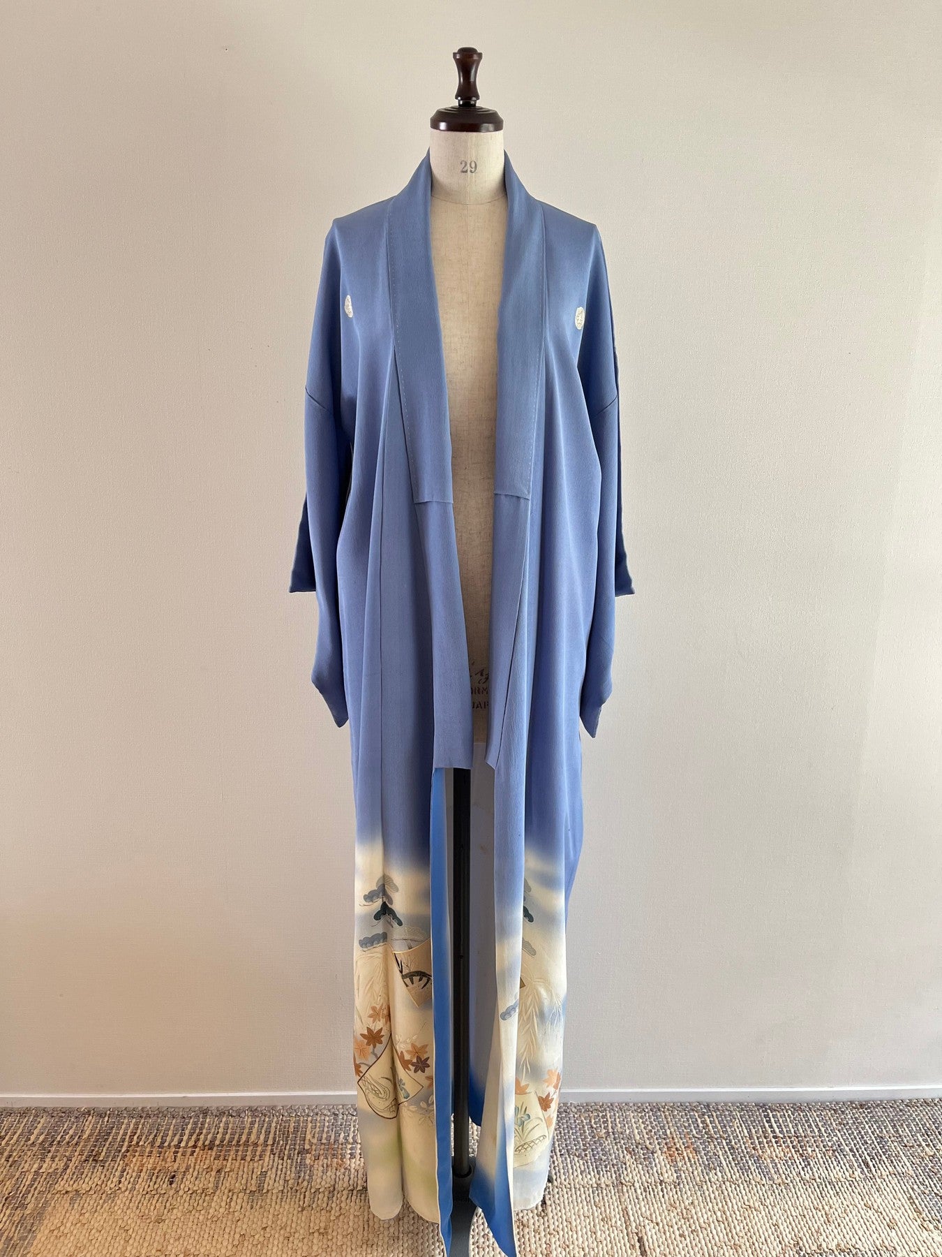 Light Blue Bokashi Kimono