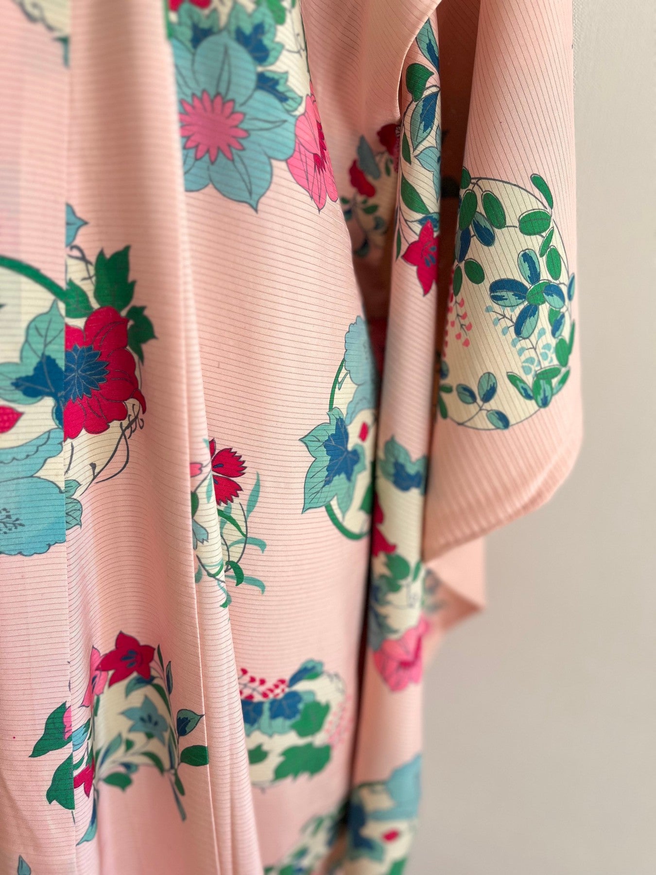 Pink Floral "Ro" Summer Kimono