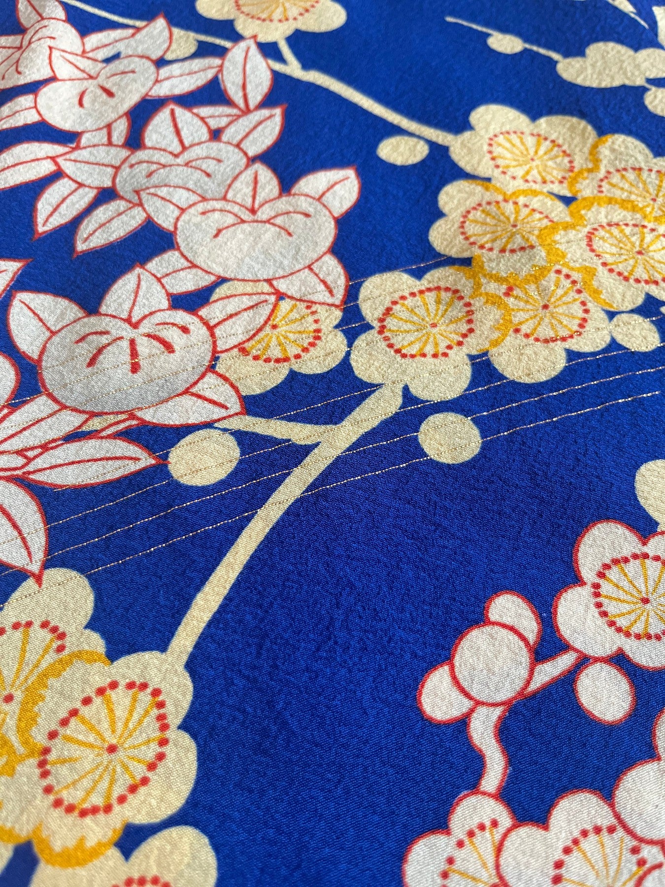 Blue Plum Blossom Haori