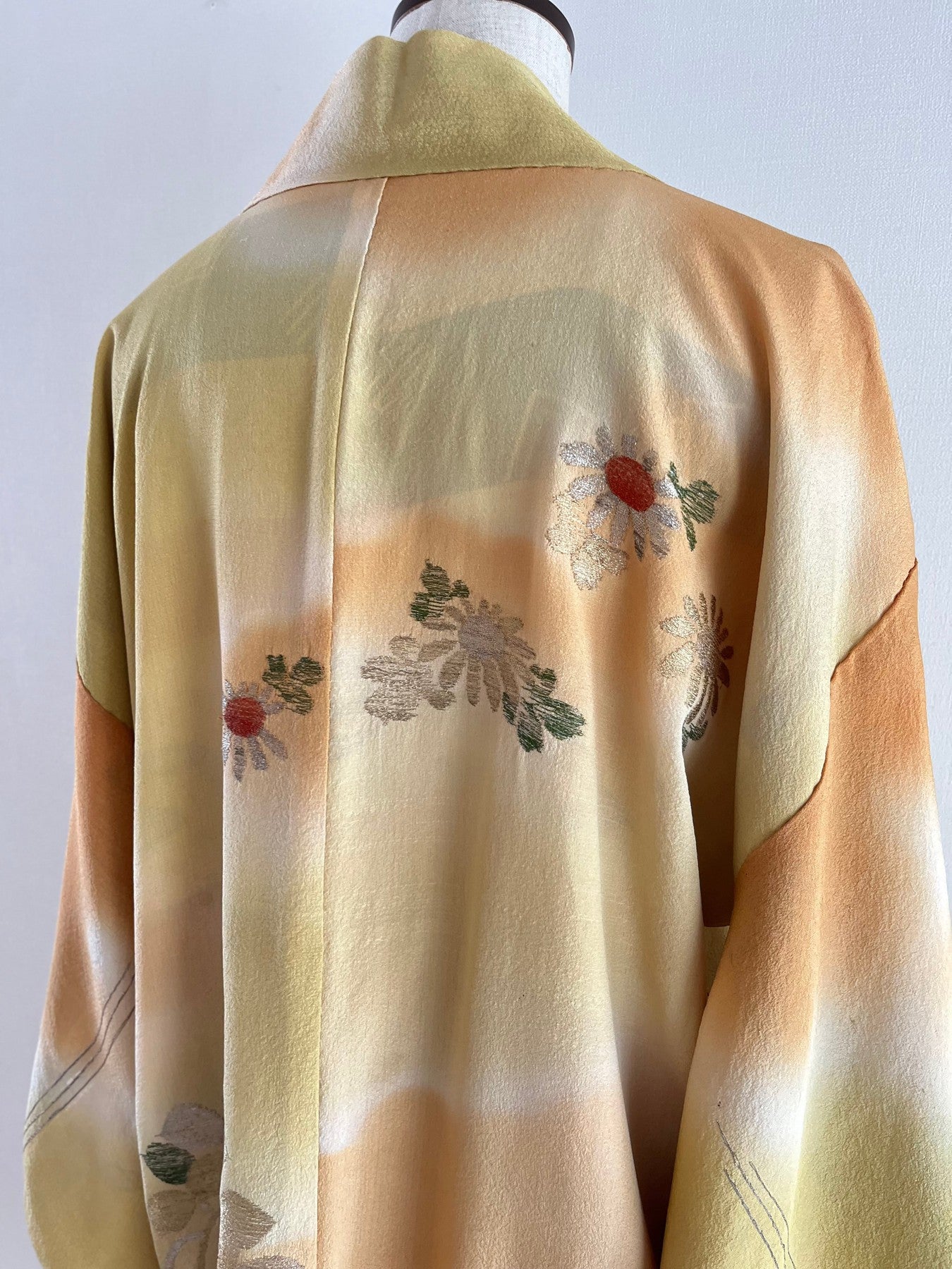 Yellow Floral Bokashi Haori