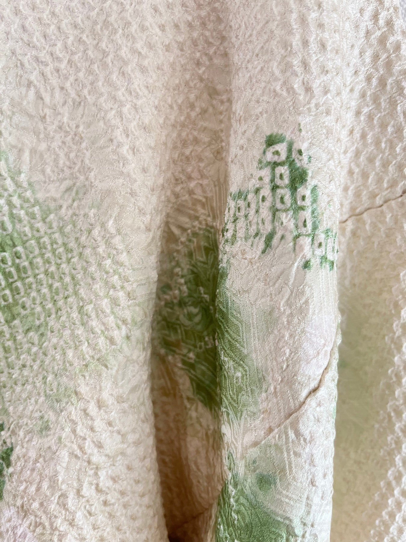 Green Plum Blossom Shibori Haori