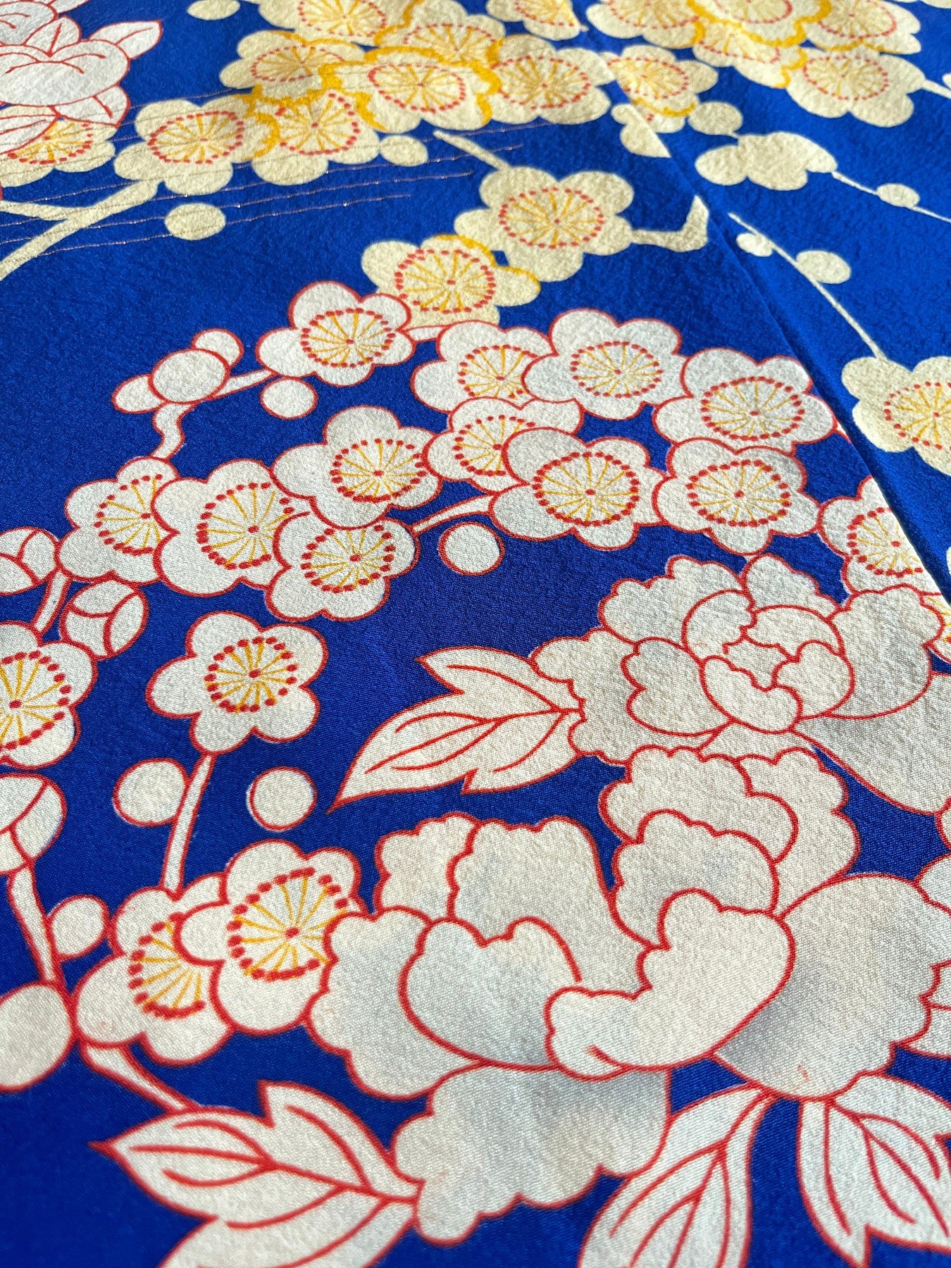 Blue Plum Blossom Haori