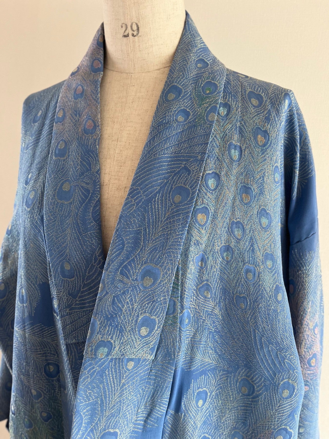 Light Blue Peacock Kimono