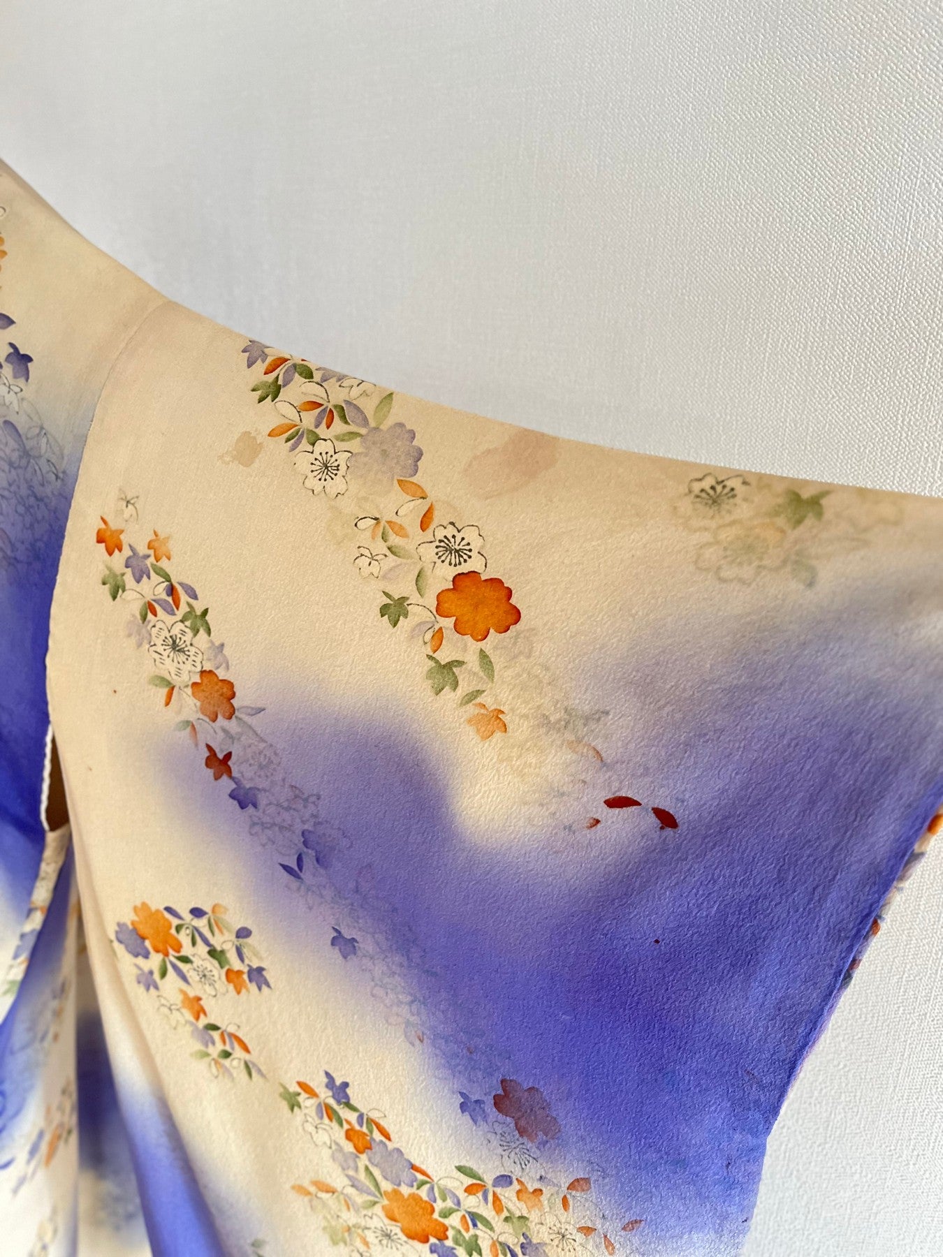 Blue Floral Bokashi Haori