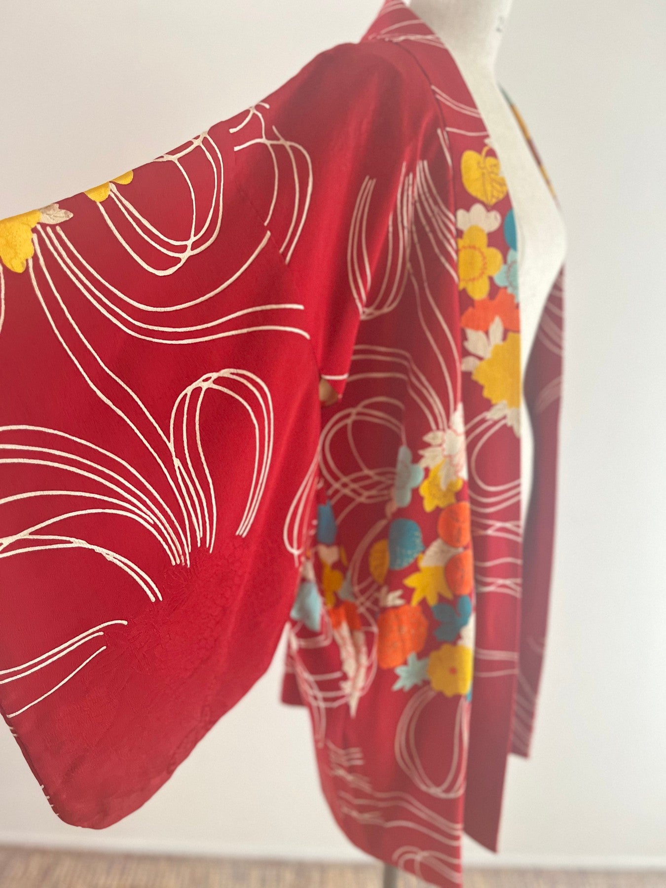 Red Hollyhock Haori