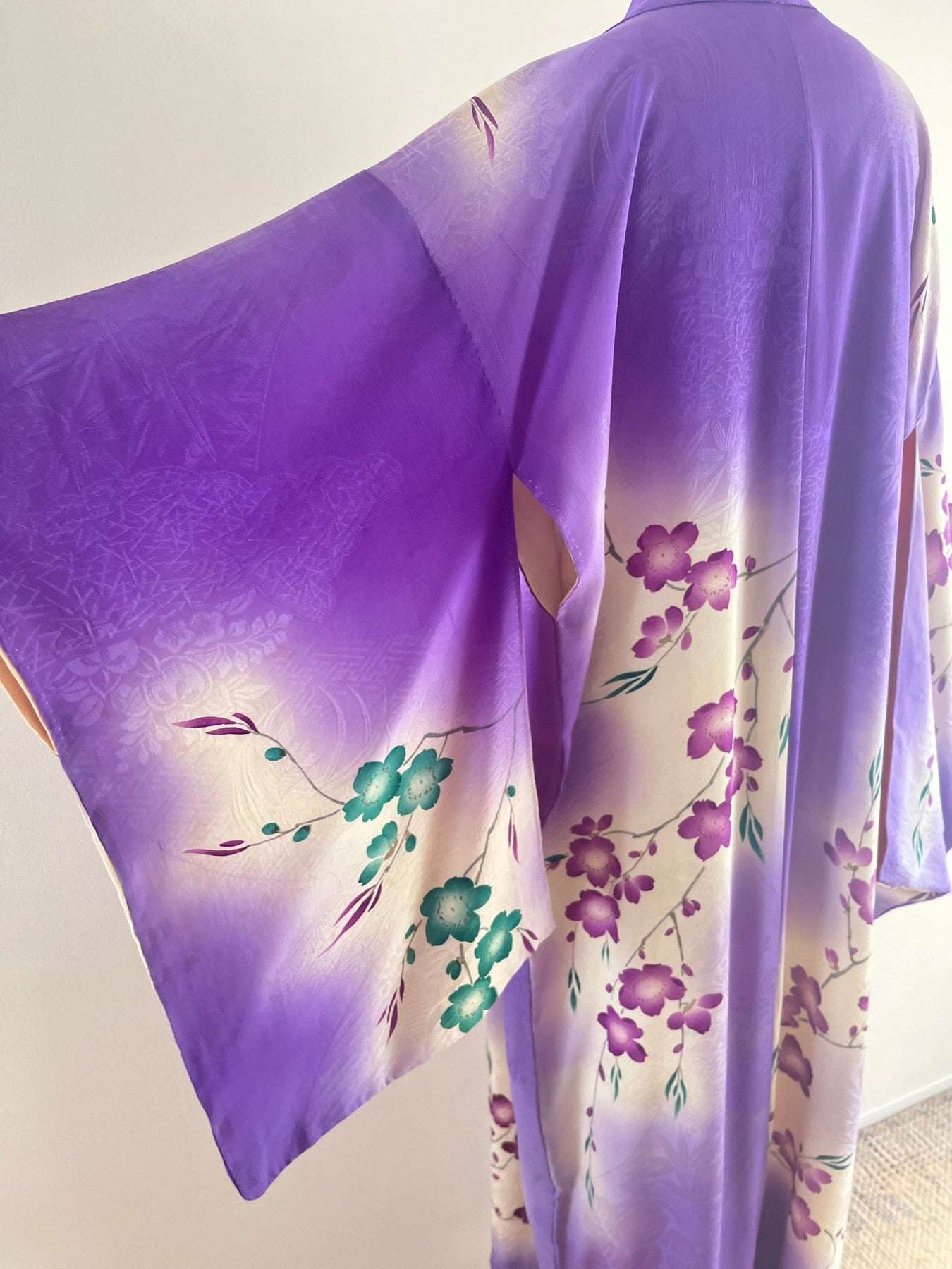 Lilac Cherry Blossom Kimono