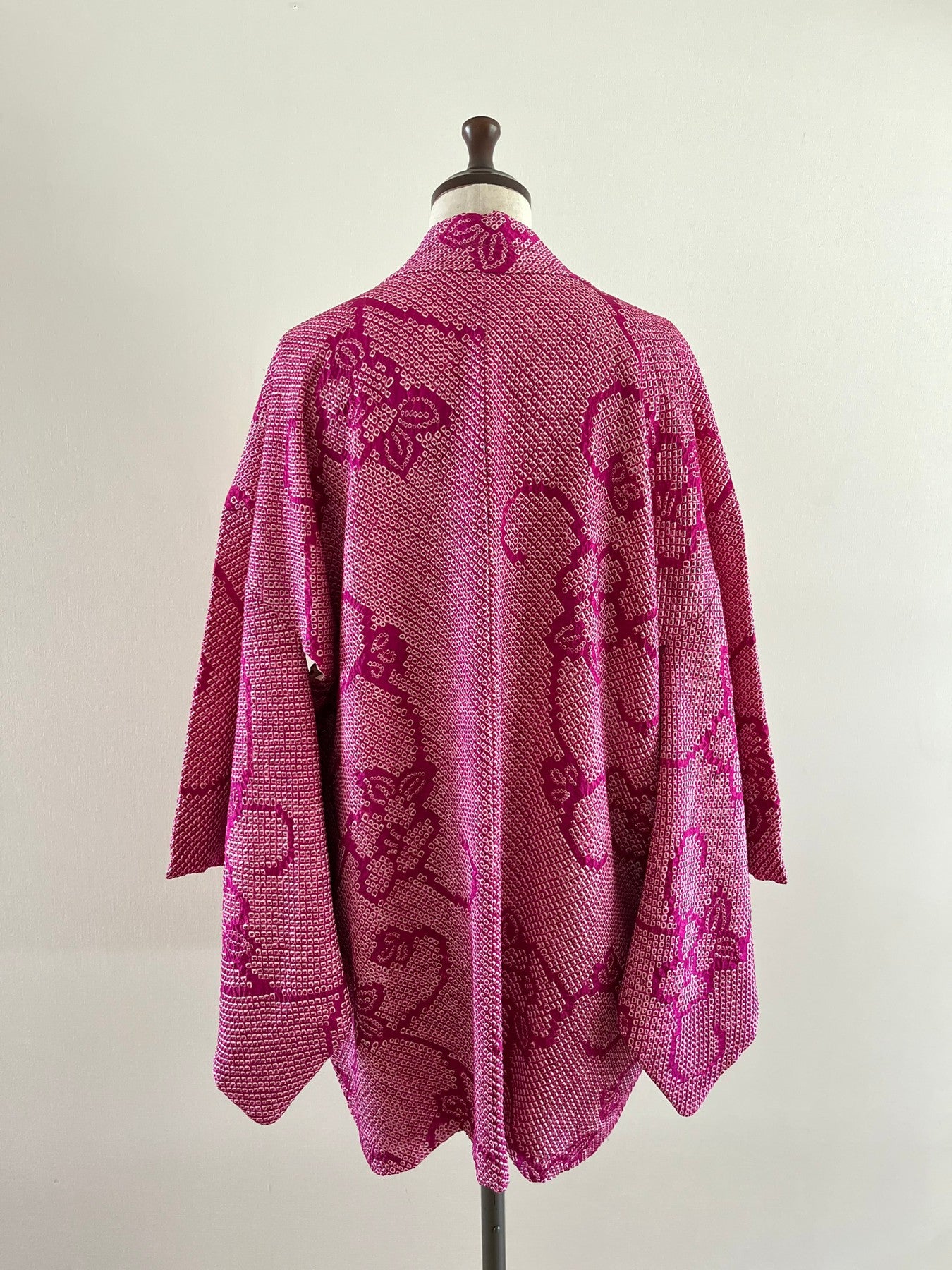 Purple Floral Shibori Haori